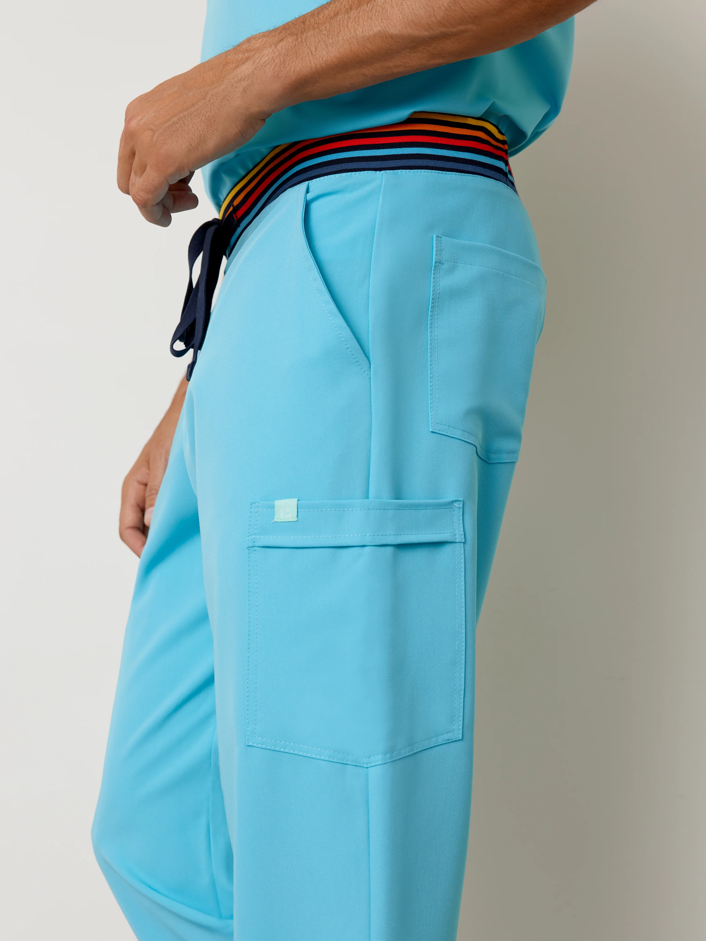 BRUCE RE-GARDE™ - RETRO BLUE - Men's Jogger Pants - Final Sale - Image 3