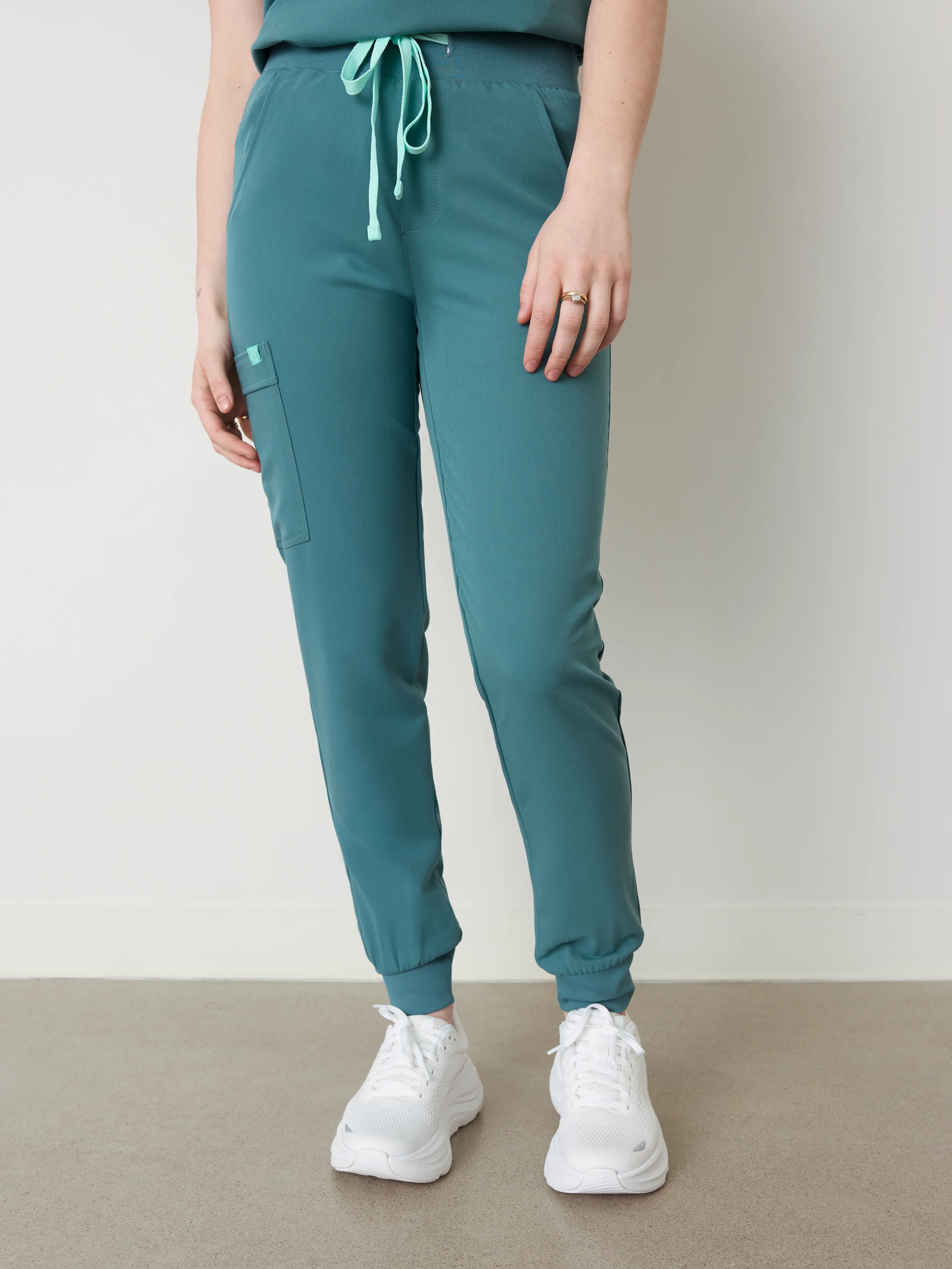 DEMI RE-GARDEâ„¢ - LAGOON BLUE - Jogger Scrub Pants - SILVADURâ„¢ - Final Sale - Image 3