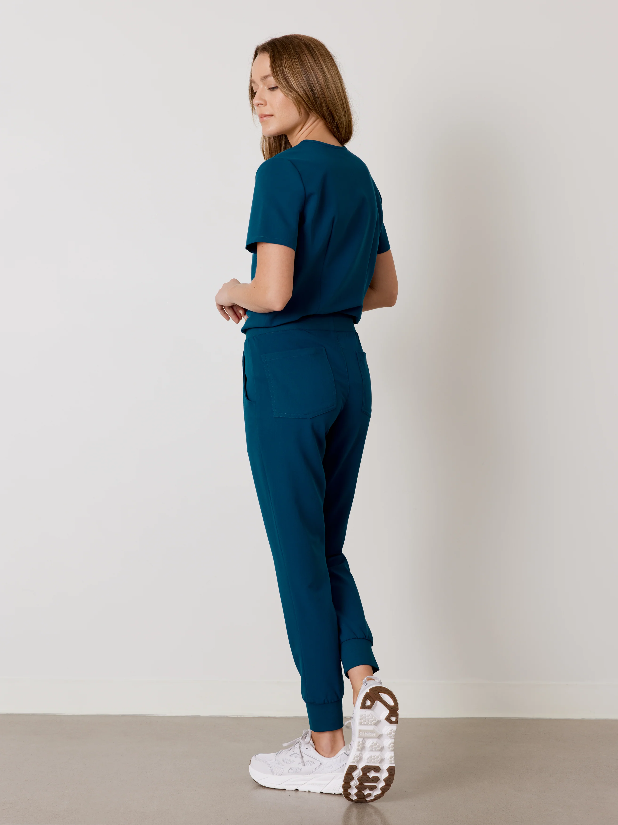 DEMI RE-GARDE™ - OPAL BLUE - Jogger Scrub Pants - SILVADUR™ - Image 4