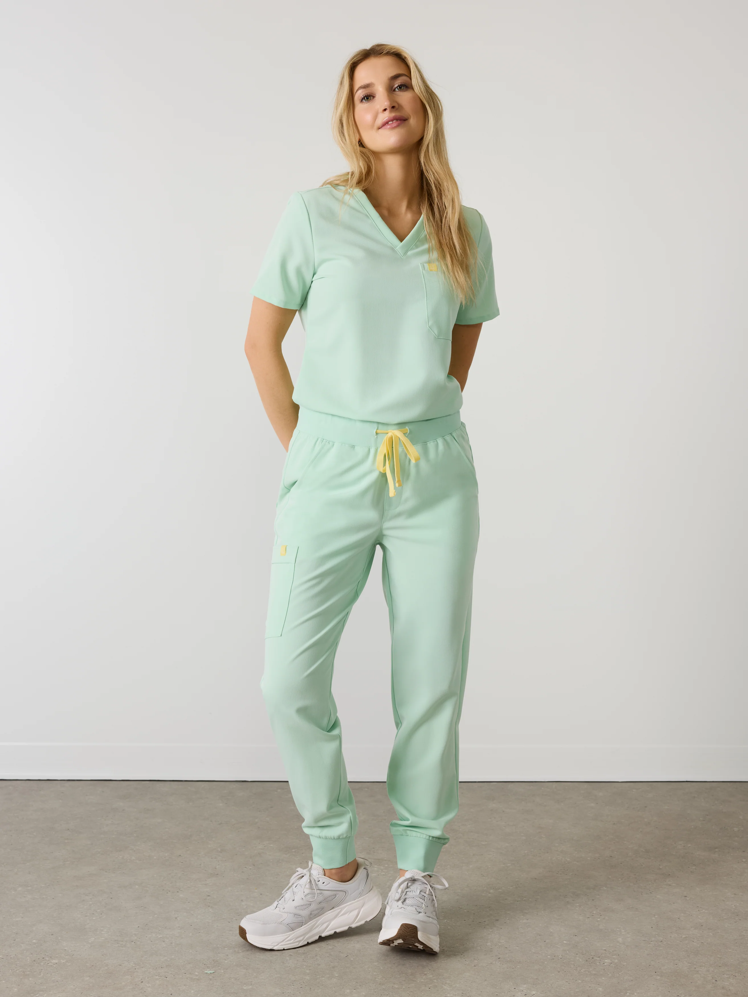 DEMI RE-GARDE™ - MISTY MINT - Jogger Scrub Pants - SILVADUR™