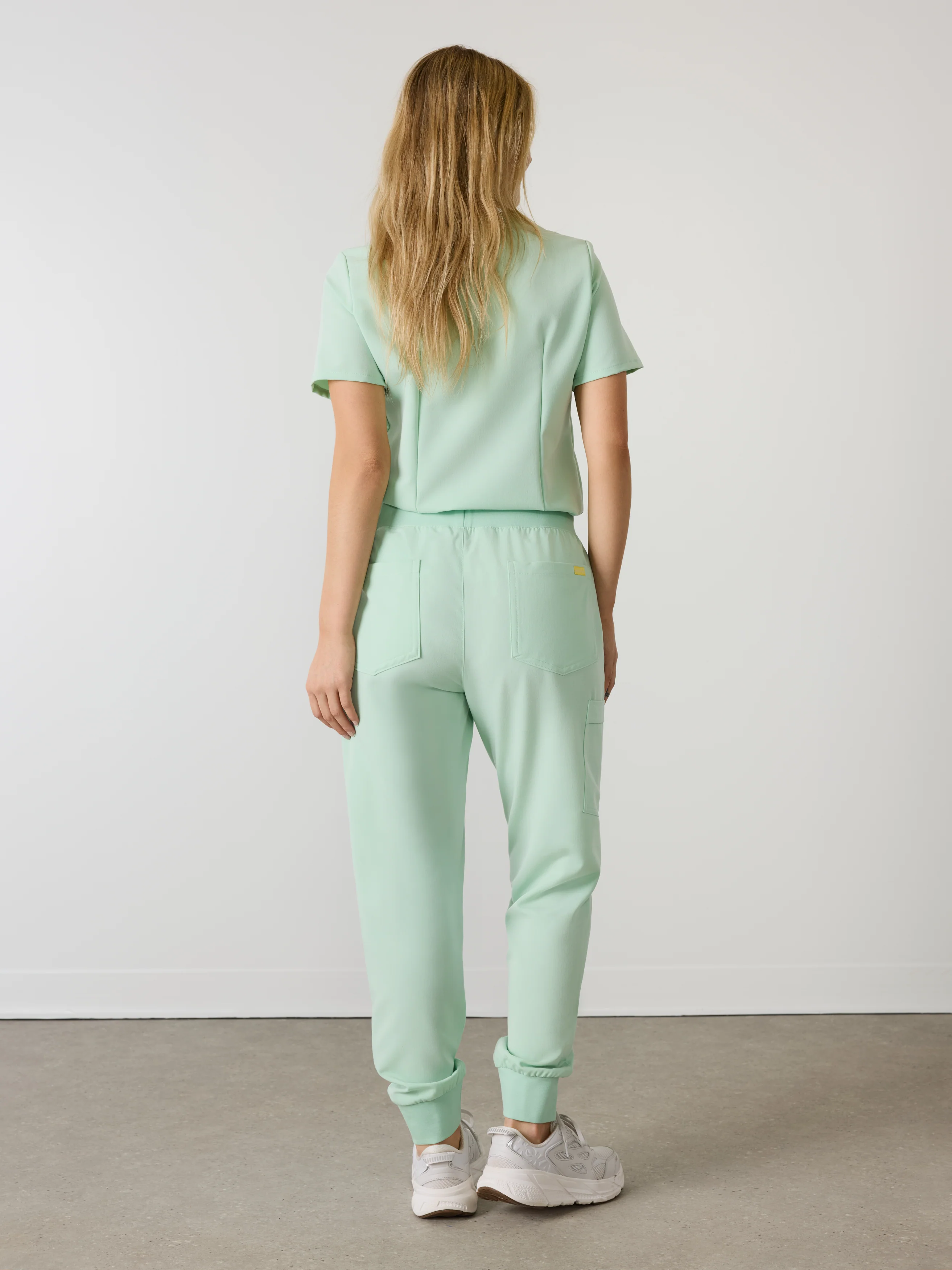 DEMI RE-GARDE™ - MISTY MINT - Jogger Scrub Pants - SILVADUR™ - Image 4