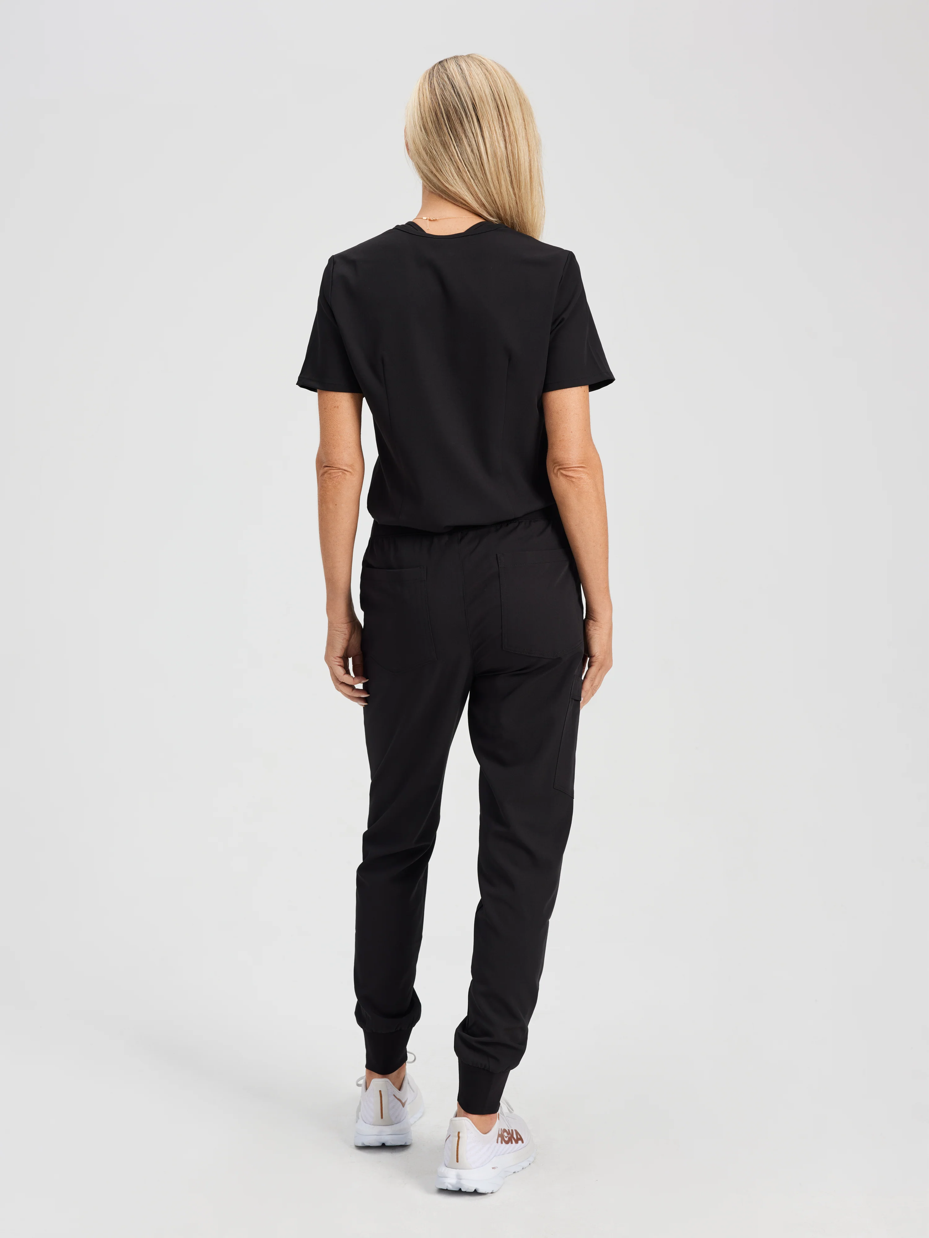 DEMI RE-GARDE™ - BLACK - Jogger Scrub Pants - SILVADUR™ - Image 4