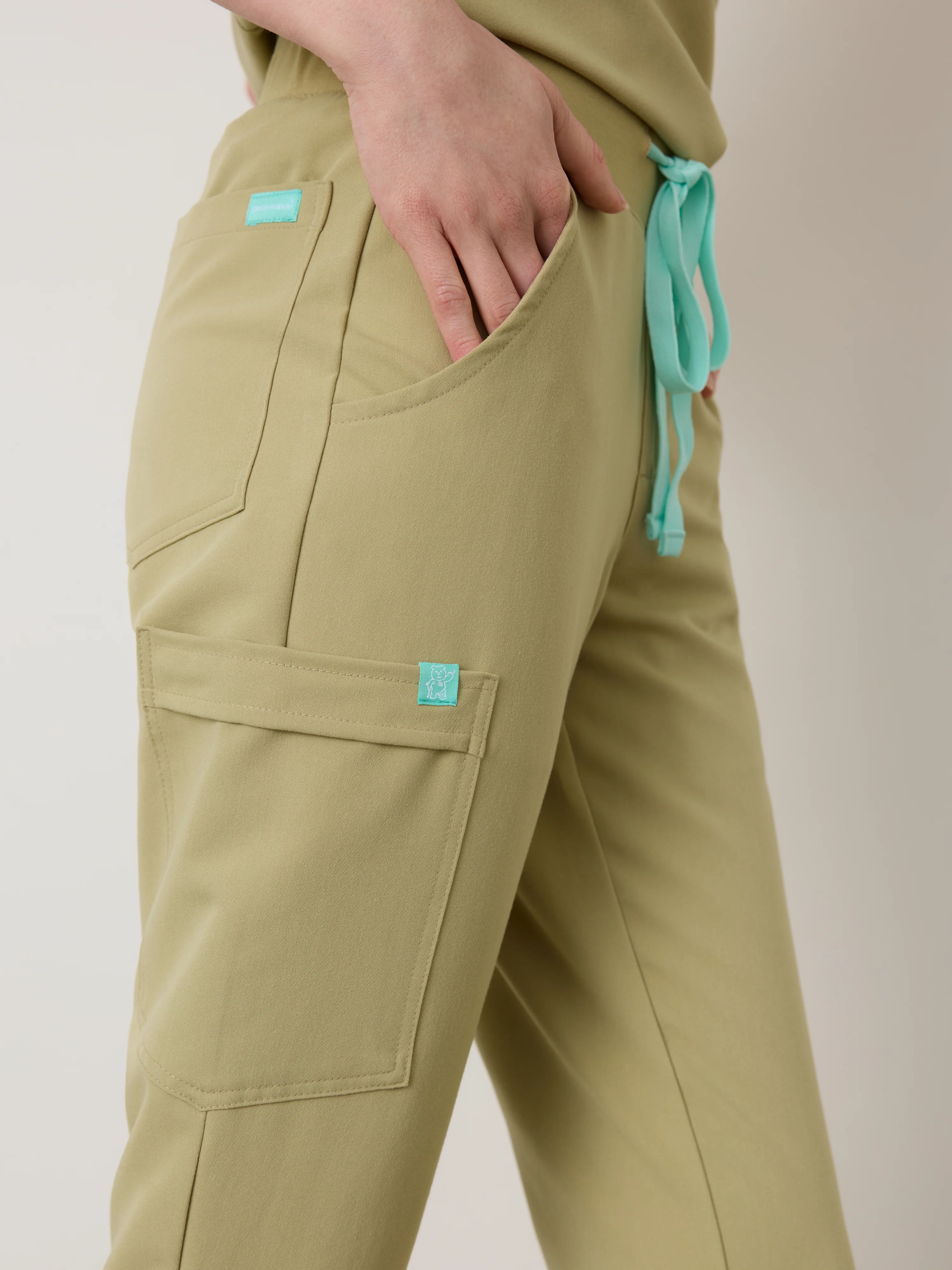 DEMI RE-GARDE™ - SAGE - Jogger Scrub Pants - SILVADUR™ - Final Sale - Image 3