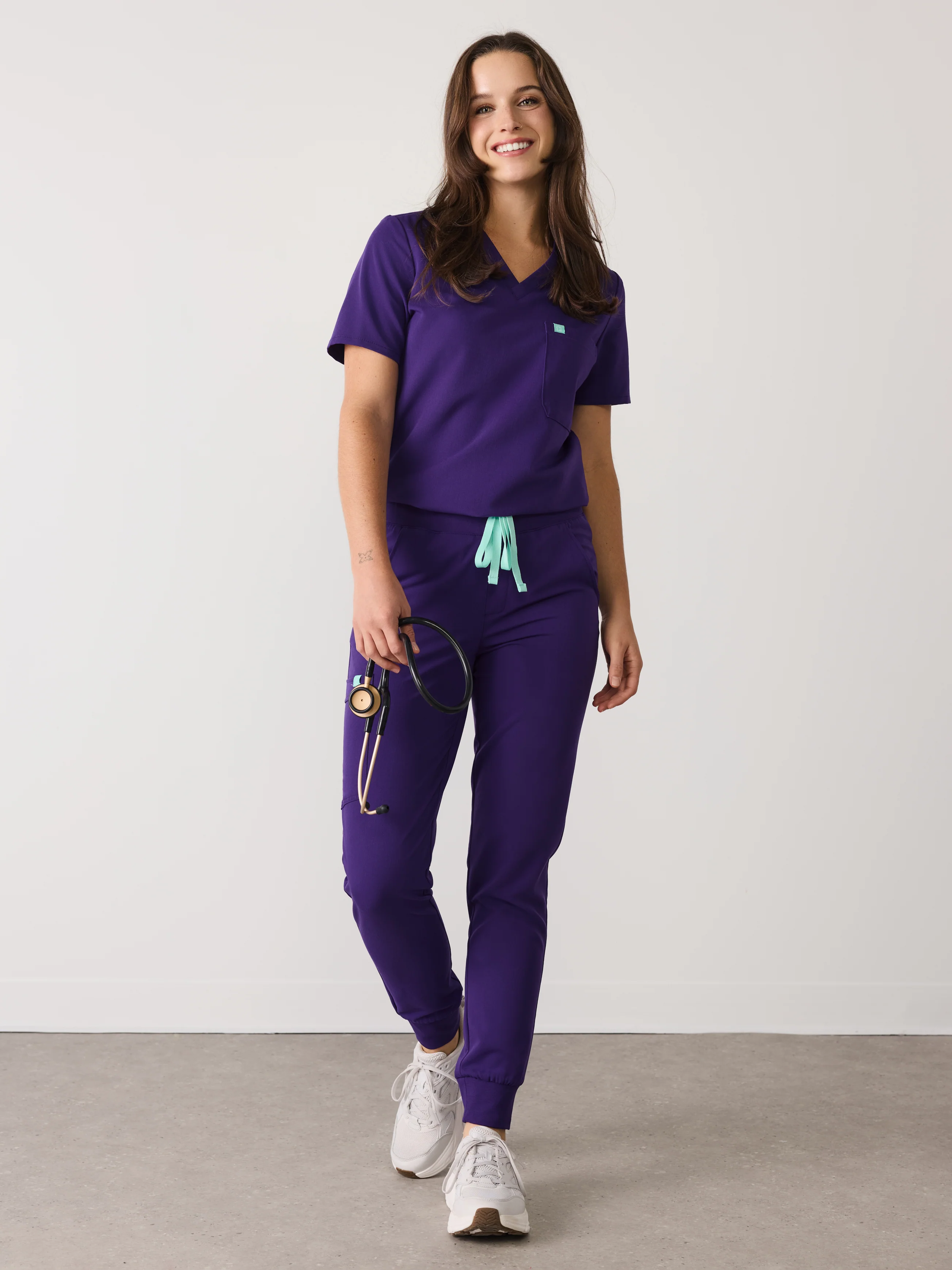 DEMI RE-GARDE™ - MIDNIGHT VELVET - Jogger Scrub Pants - SILVADUR™ - Final Sale