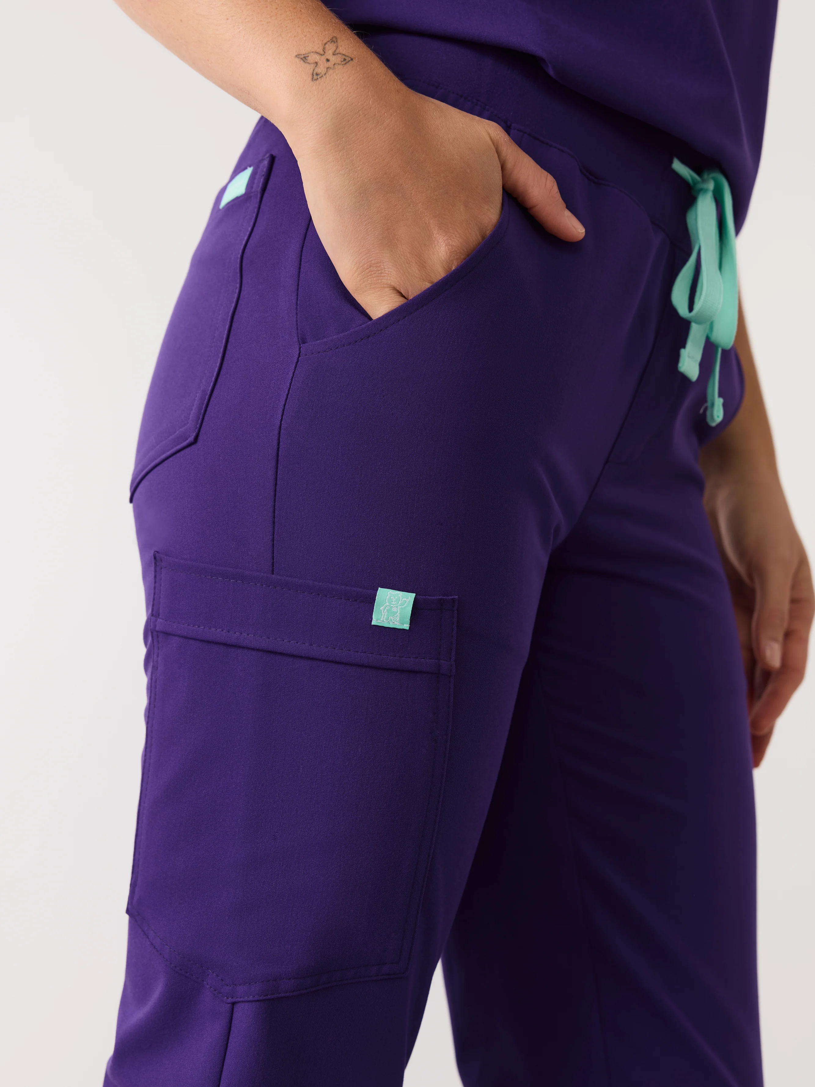 DEMI RE-GARDE™ - MIDNIGHT VELVET - Jogger Scrub Pants - SILVADUR™ - Final Sale - Image 3