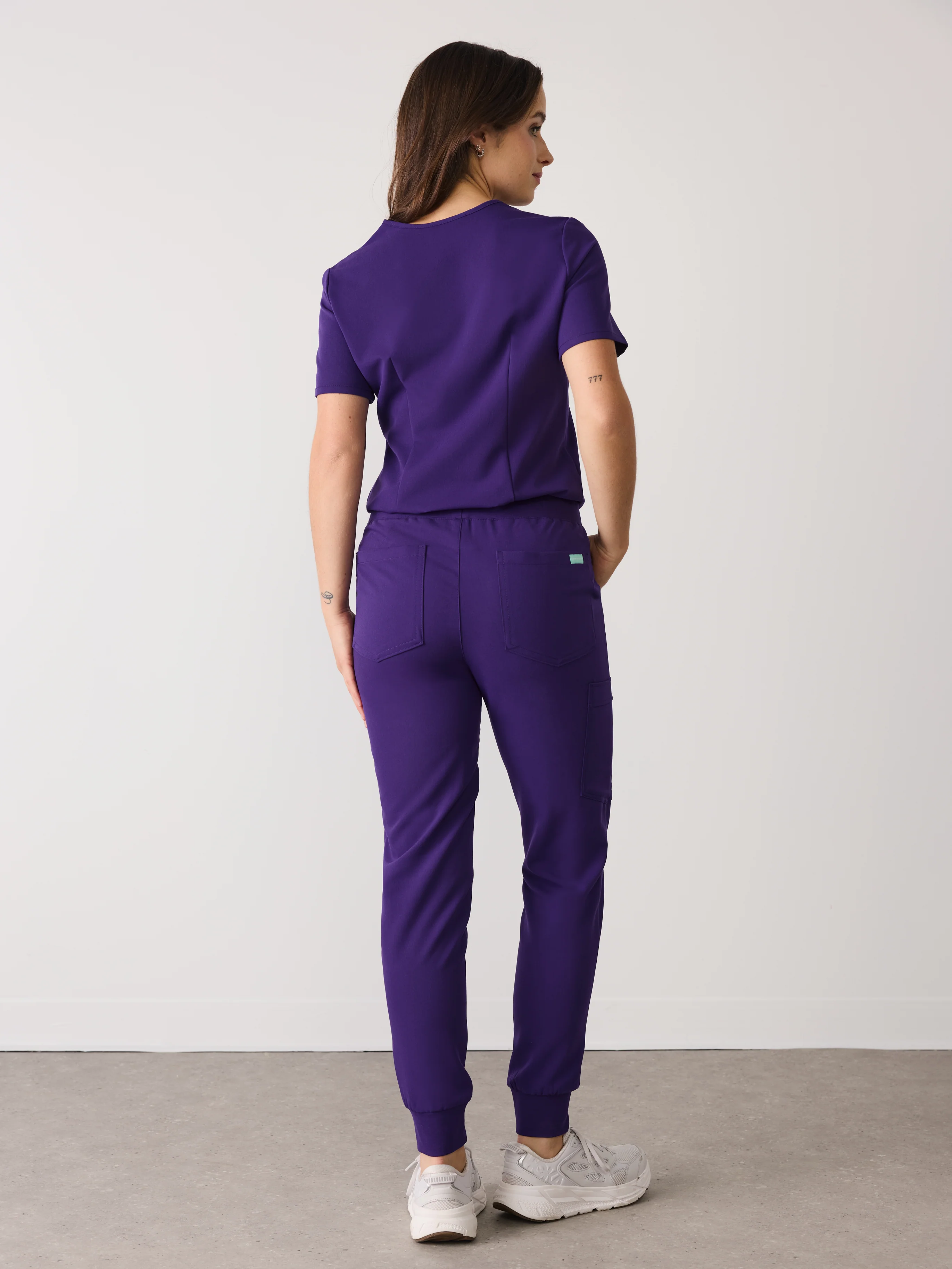 DEMI RE-GARDE™ - MIDNIGHT VELVET - Jogger Scrub Pants - SILVADUR™ - Final Sale - Image 4