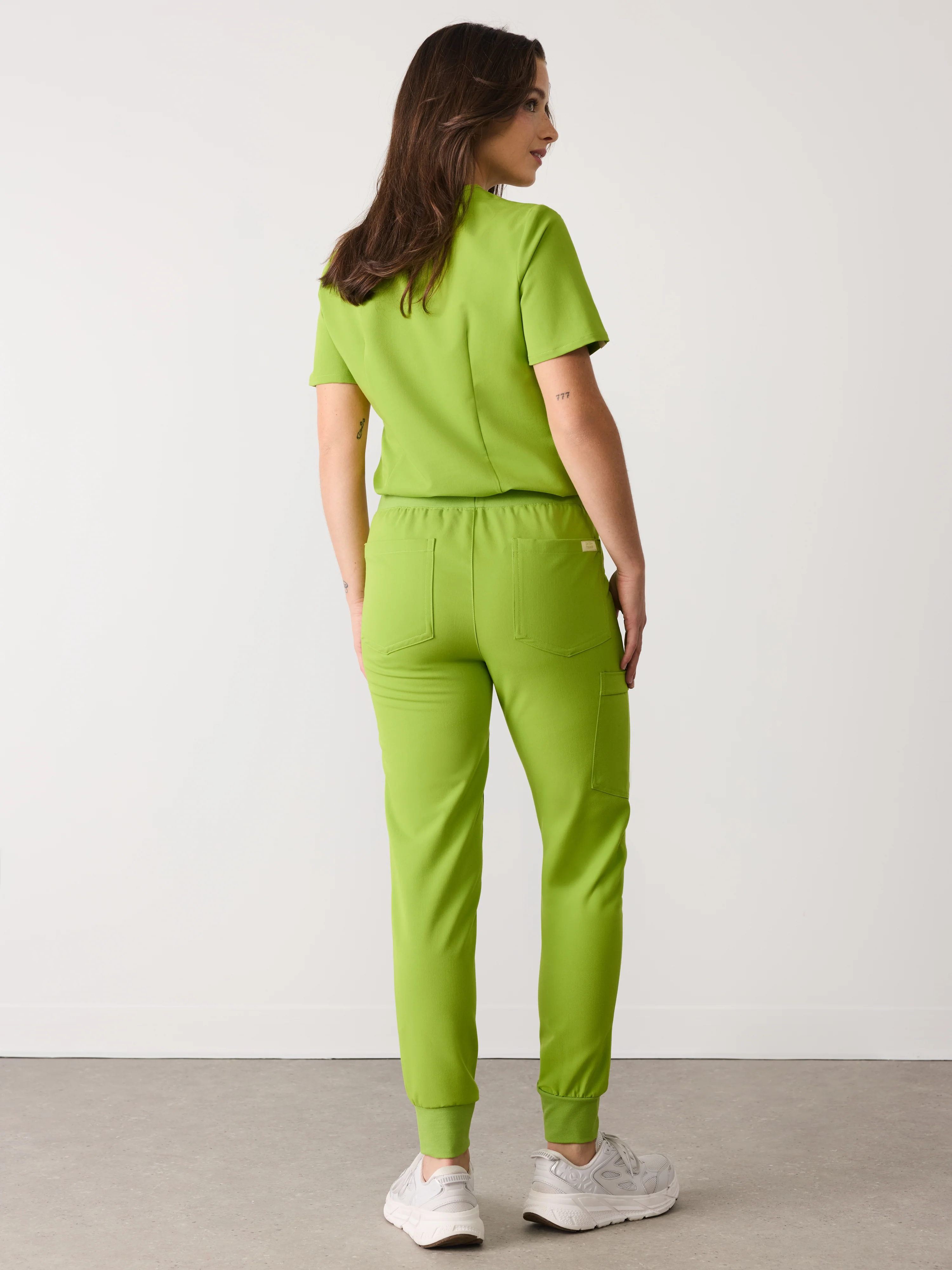 DEMI RE-GARDE™ - GRUMPY GREEN - Jogger Scrub Pants - SILVADUR™ - Final Sale - Image 4