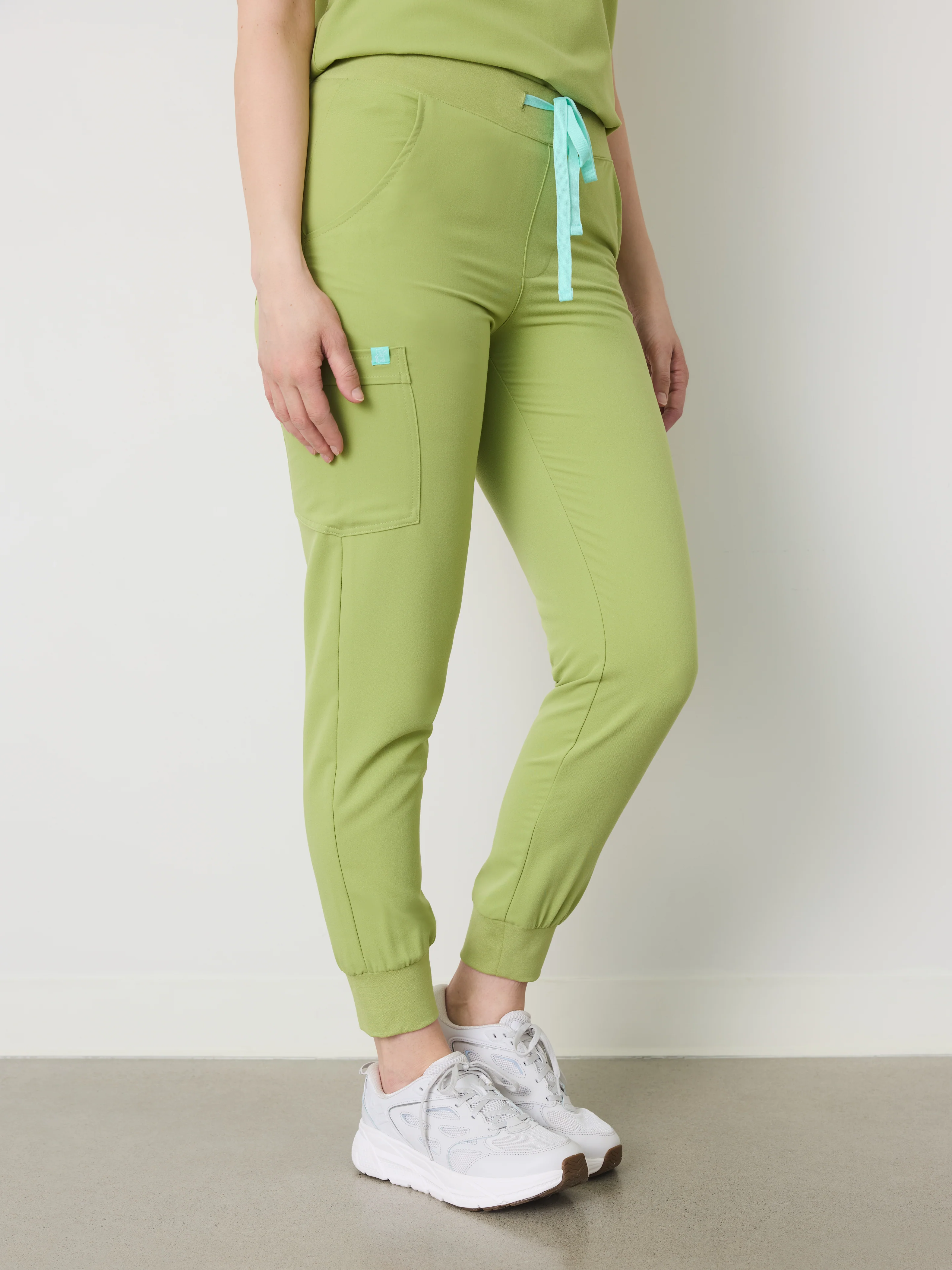 DEMI RE-GARDE™ - MOSS GREEN - Jogger Scrub Pants - SILVADUR™ - Final Sale - Image 4