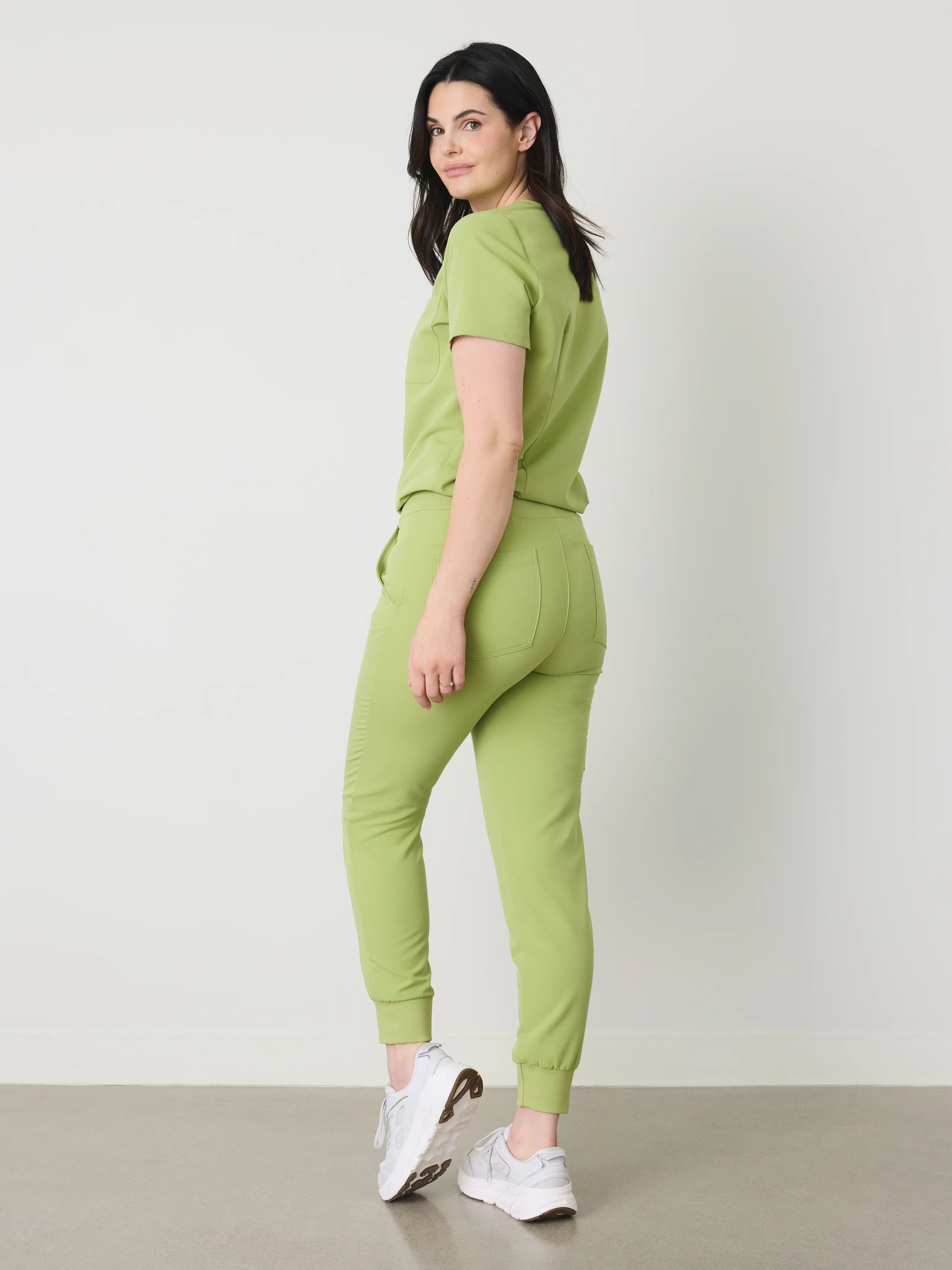 DEMI RE-GARDE™ - MOSS GREEN - Jogger Scrub Pants - SILVADUR™ - Final Sale - Image 5