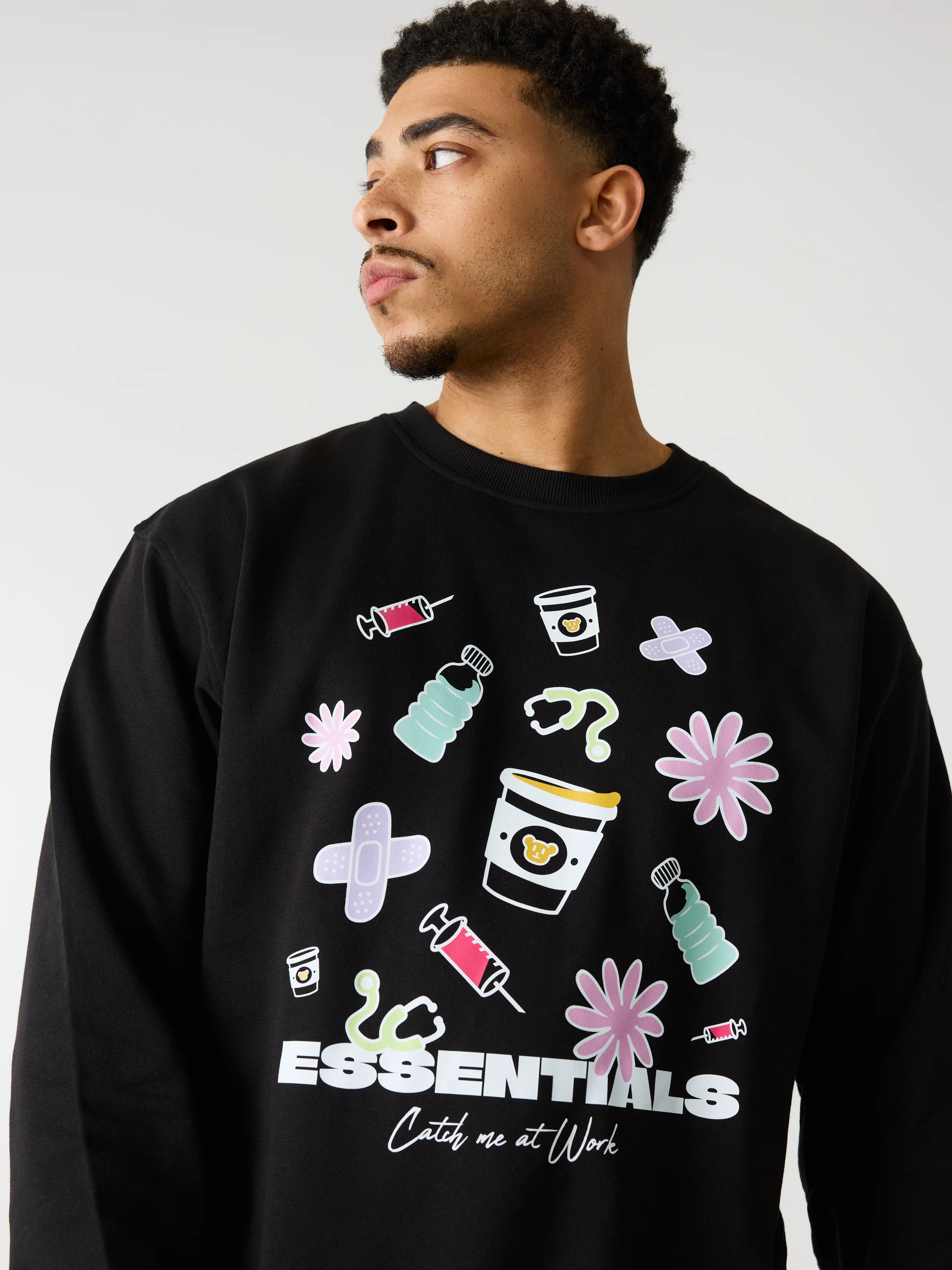 Essentials - Crewneck Black - Image 5