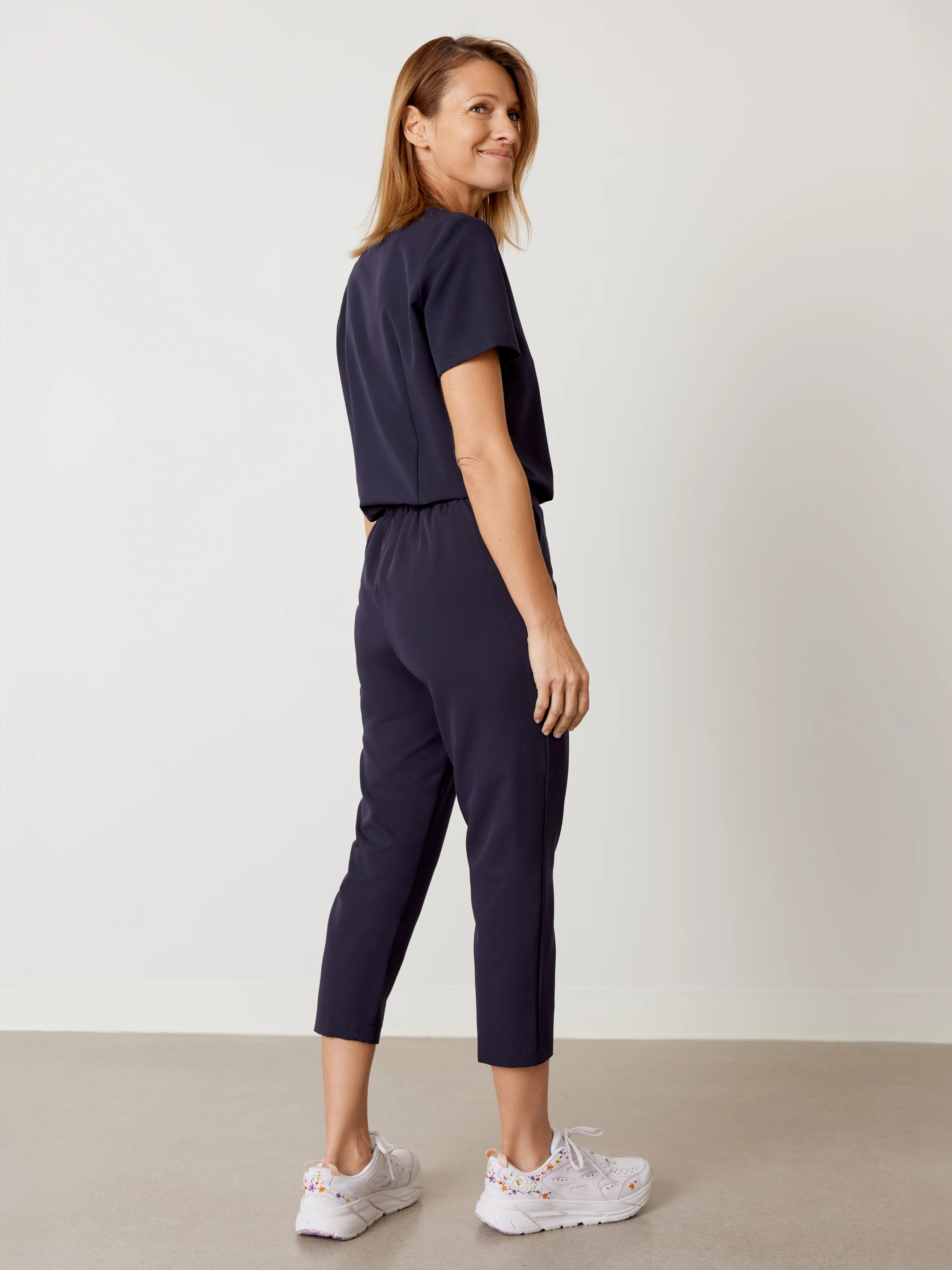 EVA RE-GARDE™ - NAVY - 7/8 Scrub Pants - SILVADUR™ - Final Sale - Image 6