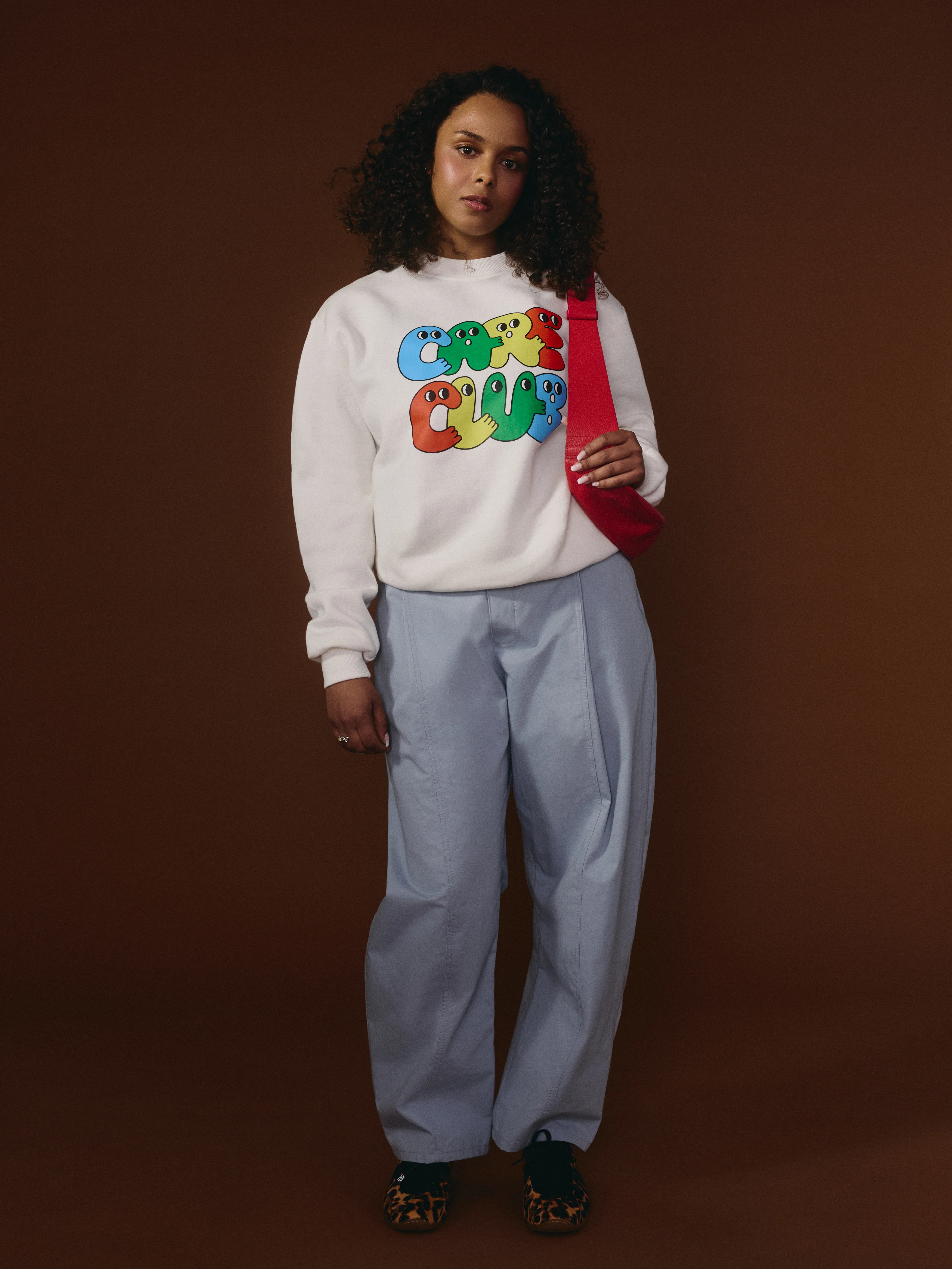 G-M x Pony - Crewneck Cream - Cartoon ''Care Club''