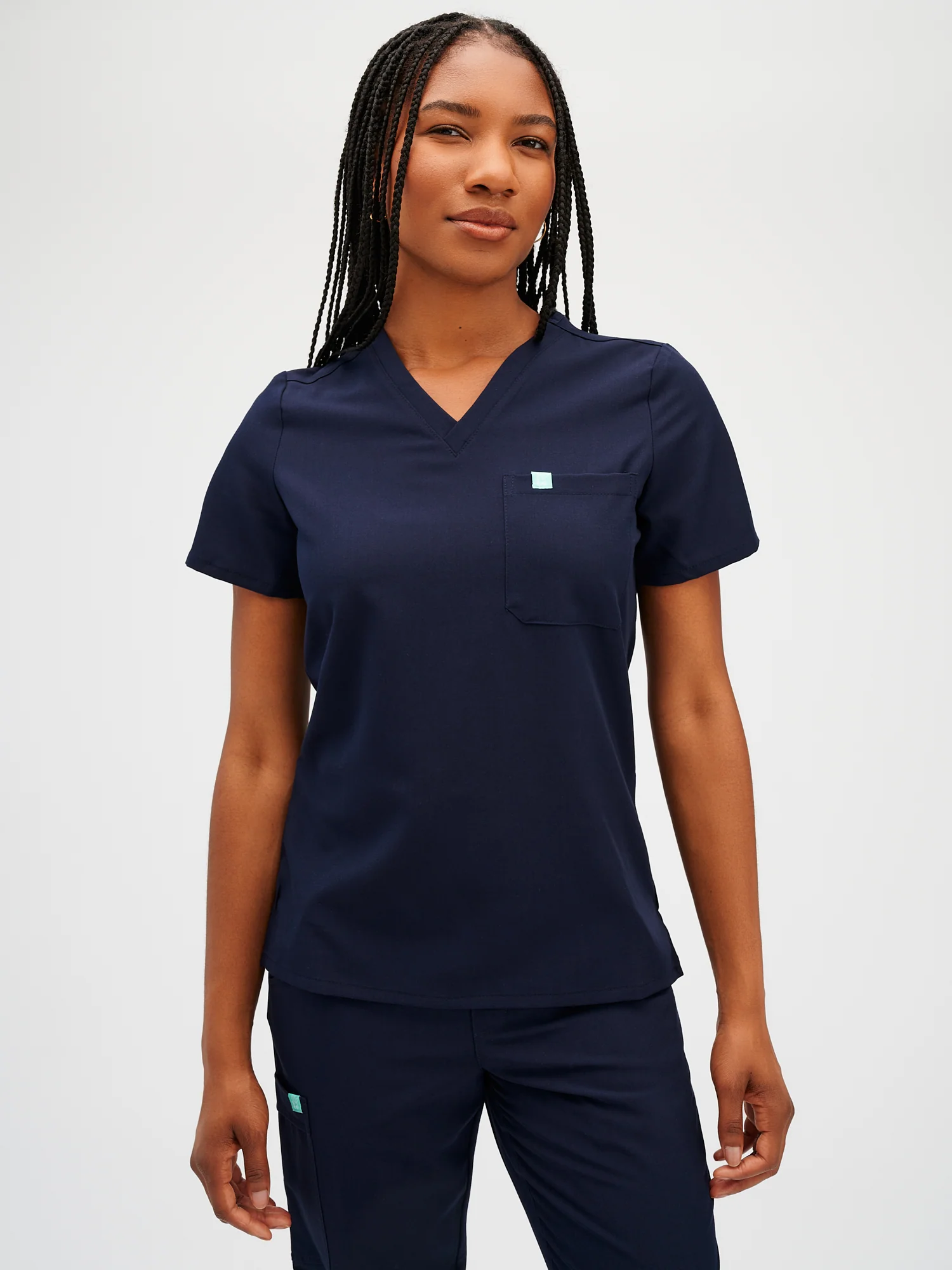 GABRIELLE RE-GARDE™ - MYSTICAL BLUE - One Pocket Scrub Top - Final Sale