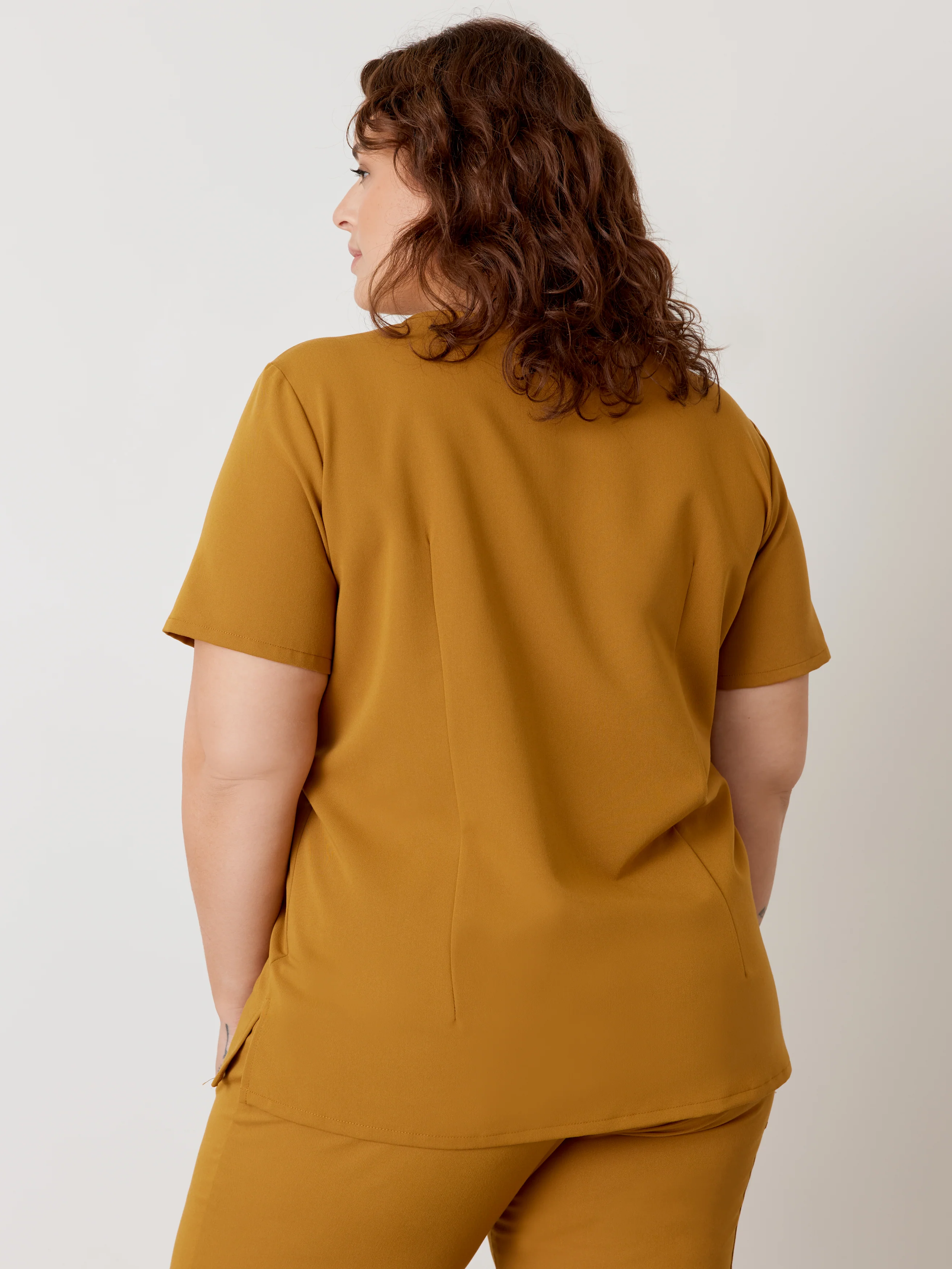 GABRIELLE RE-GARDE™ - BRONZE - One Pocket Scrub Top - SILVADUR™ - Final Sale - Image 3