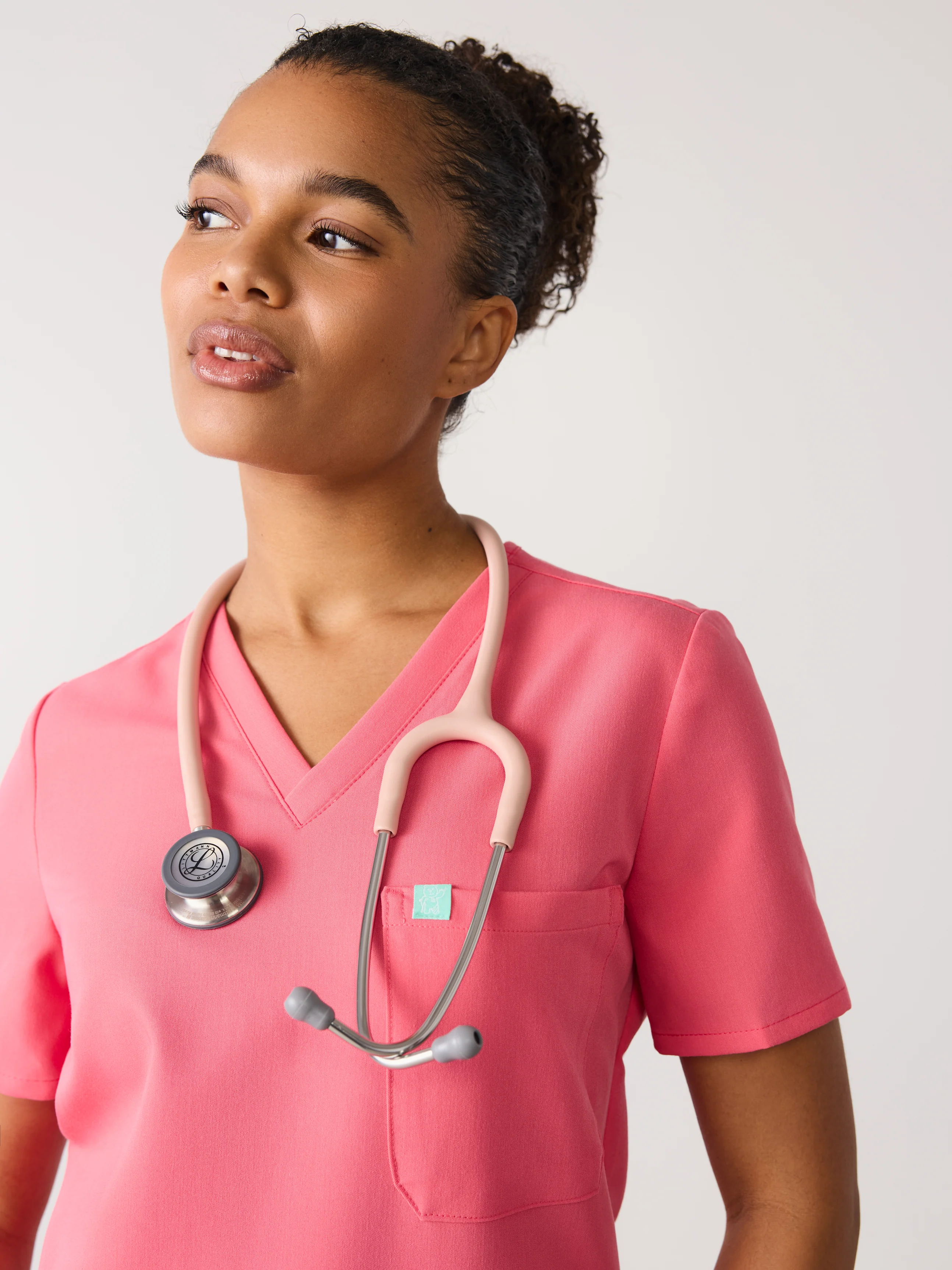 GABRIELLE RE-GARDE™ - WARM EMBER - One Pocket Scrub Top - SILVADUR™ - Final Sale - Image 2
