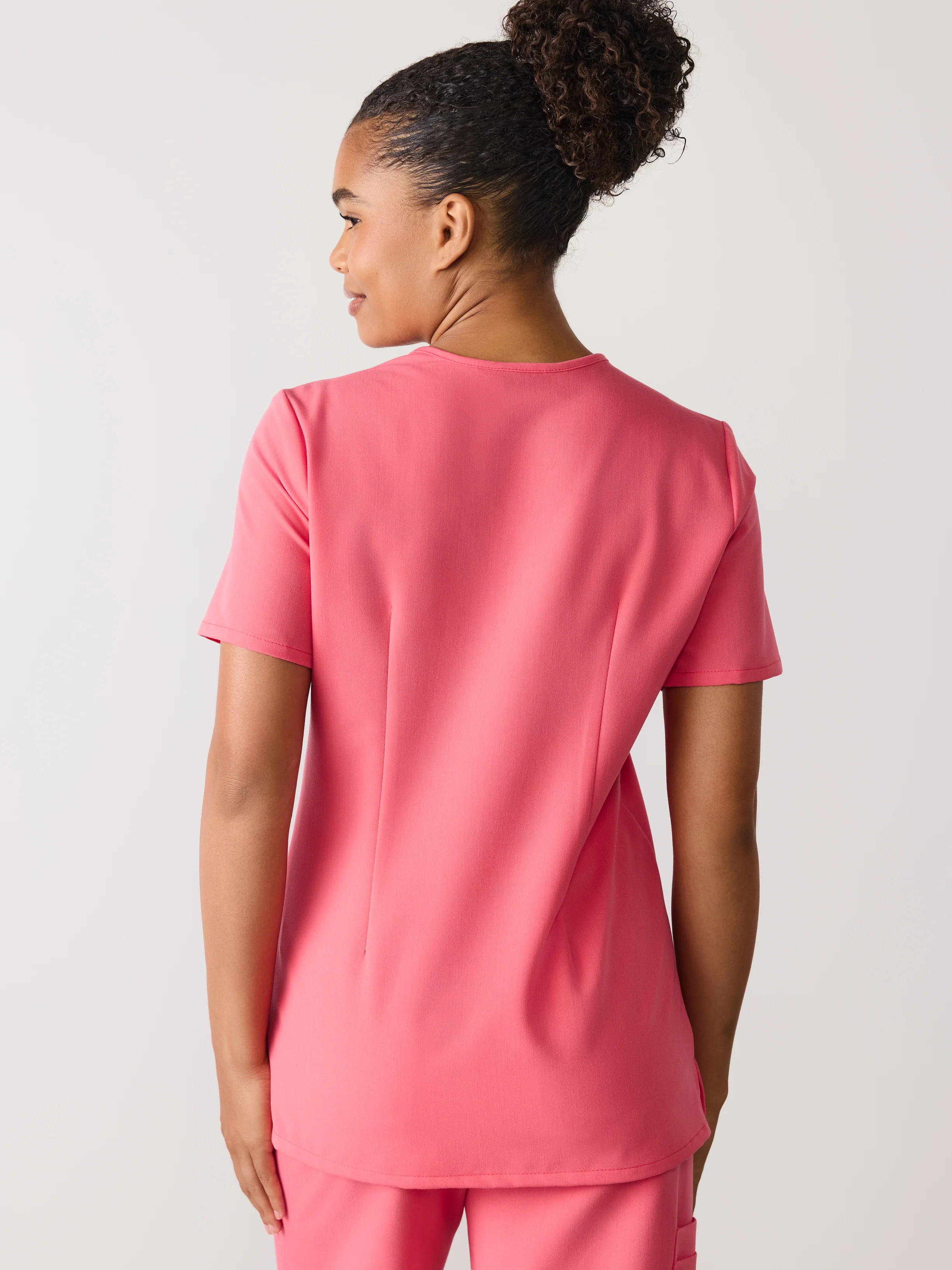 GABRIELLE RE-GARDE™ - WARM EMBER - One Pocket Scrub Top - SILVADUR™ - Final Sale - Image 4