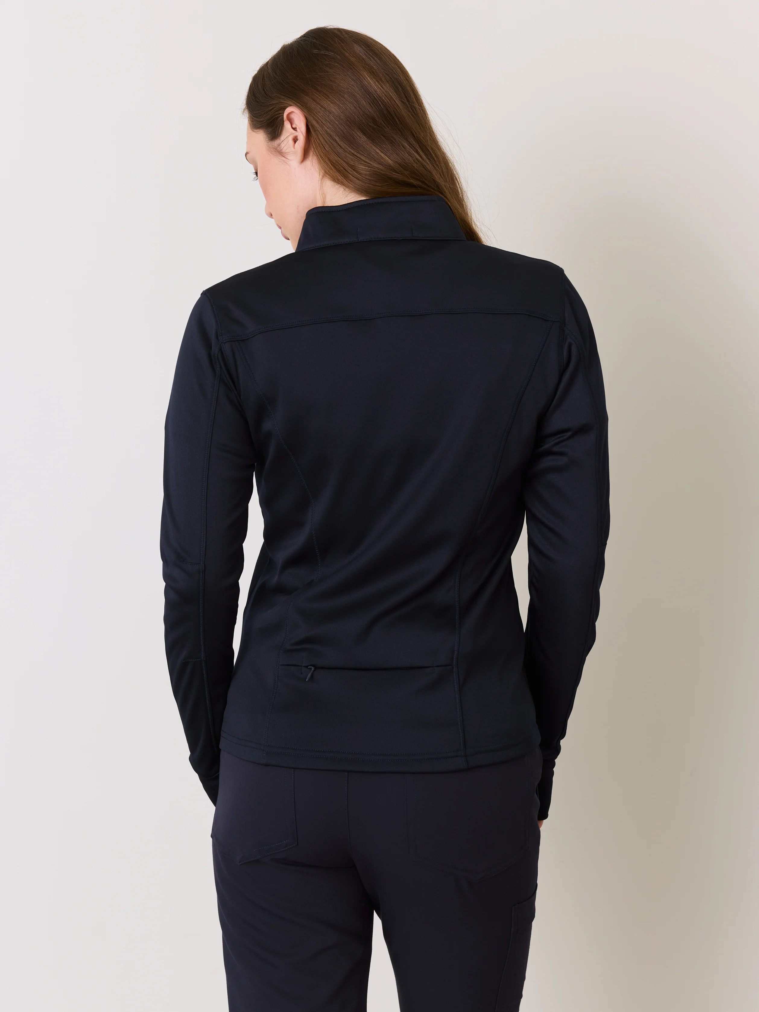 Polyester Full Zip Jacket – Navy – Garde-Malade Embroidery - Image 7