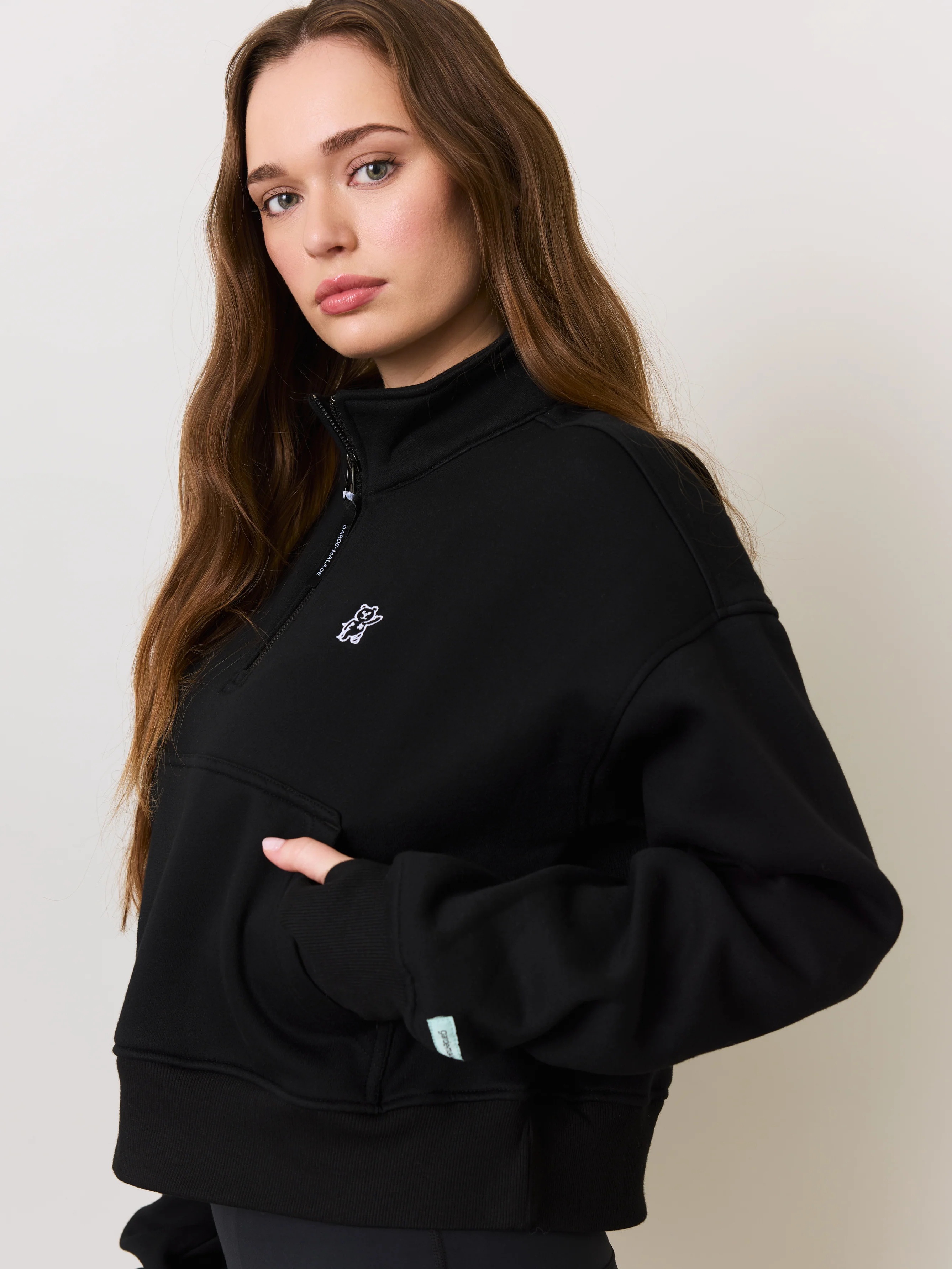 Half Zip Vest - Black - Image 3