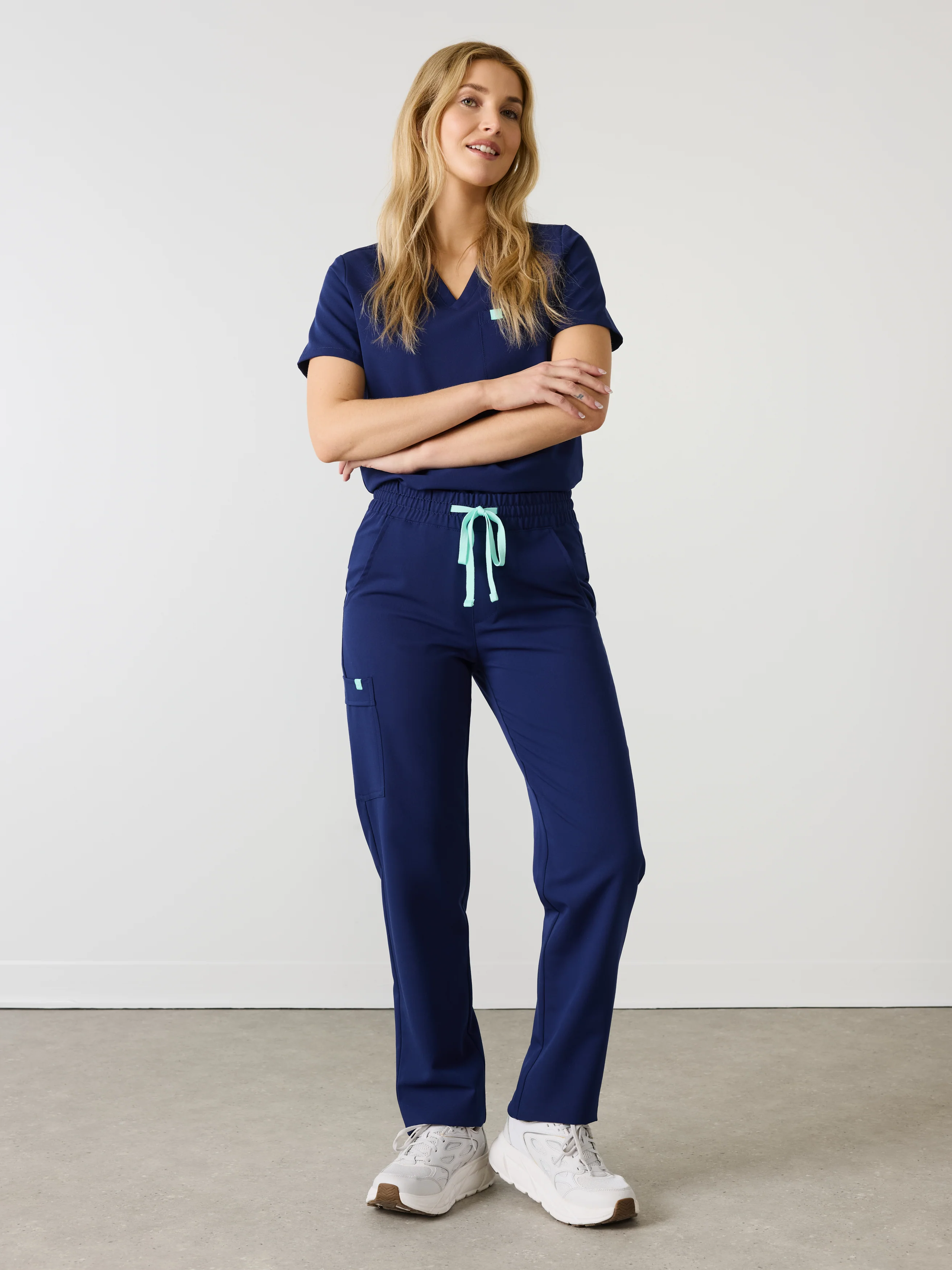 JULIETA RE-GARDEâ„¢ - MODERN NAVY - Straight Cut Scrub Pants - SILVADURâ„¢