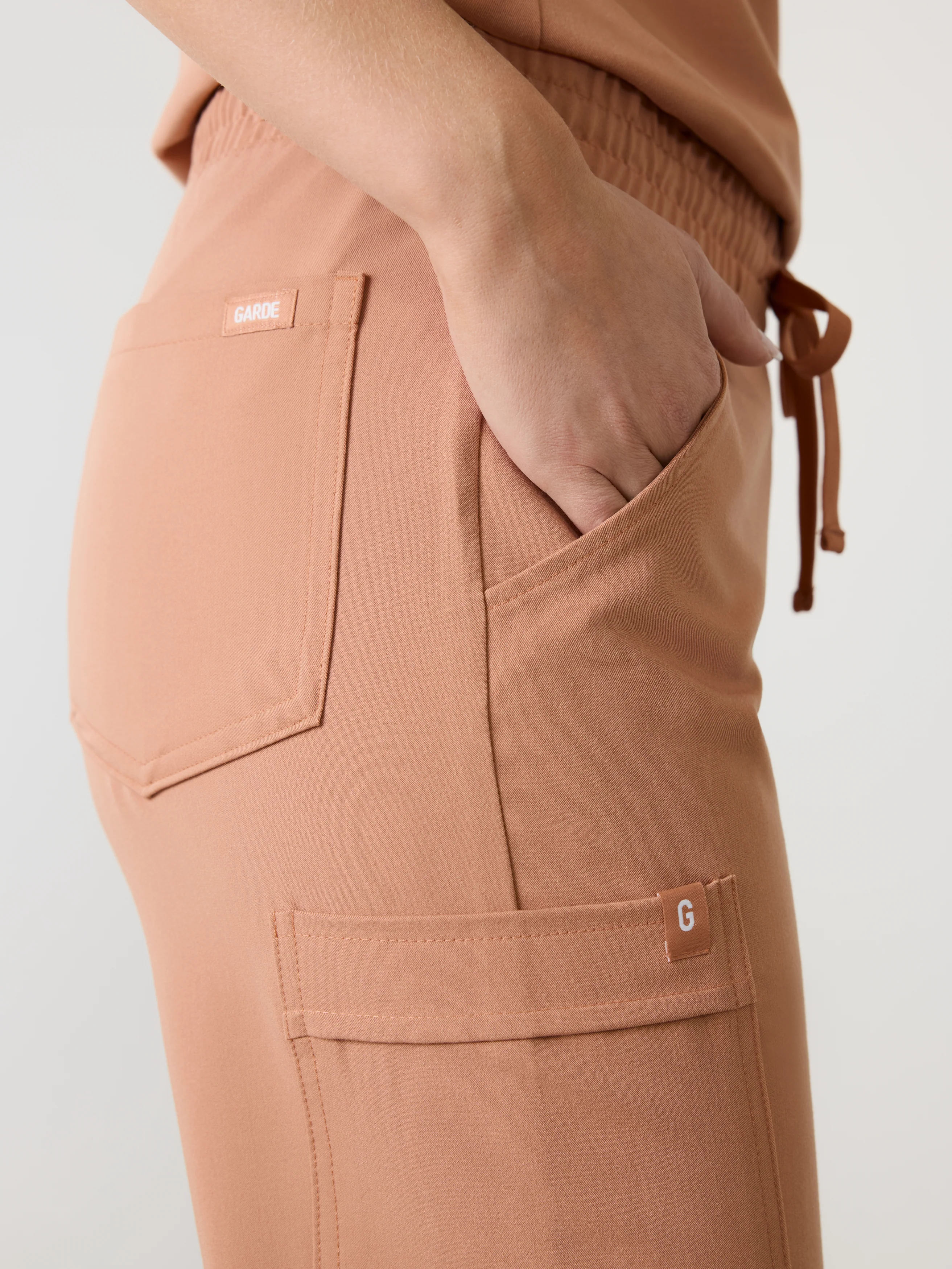 JULIETA RE-GARDE™ - MOCHA - Straight Cut Scrub Pants - SILVADUR™ - Image 3