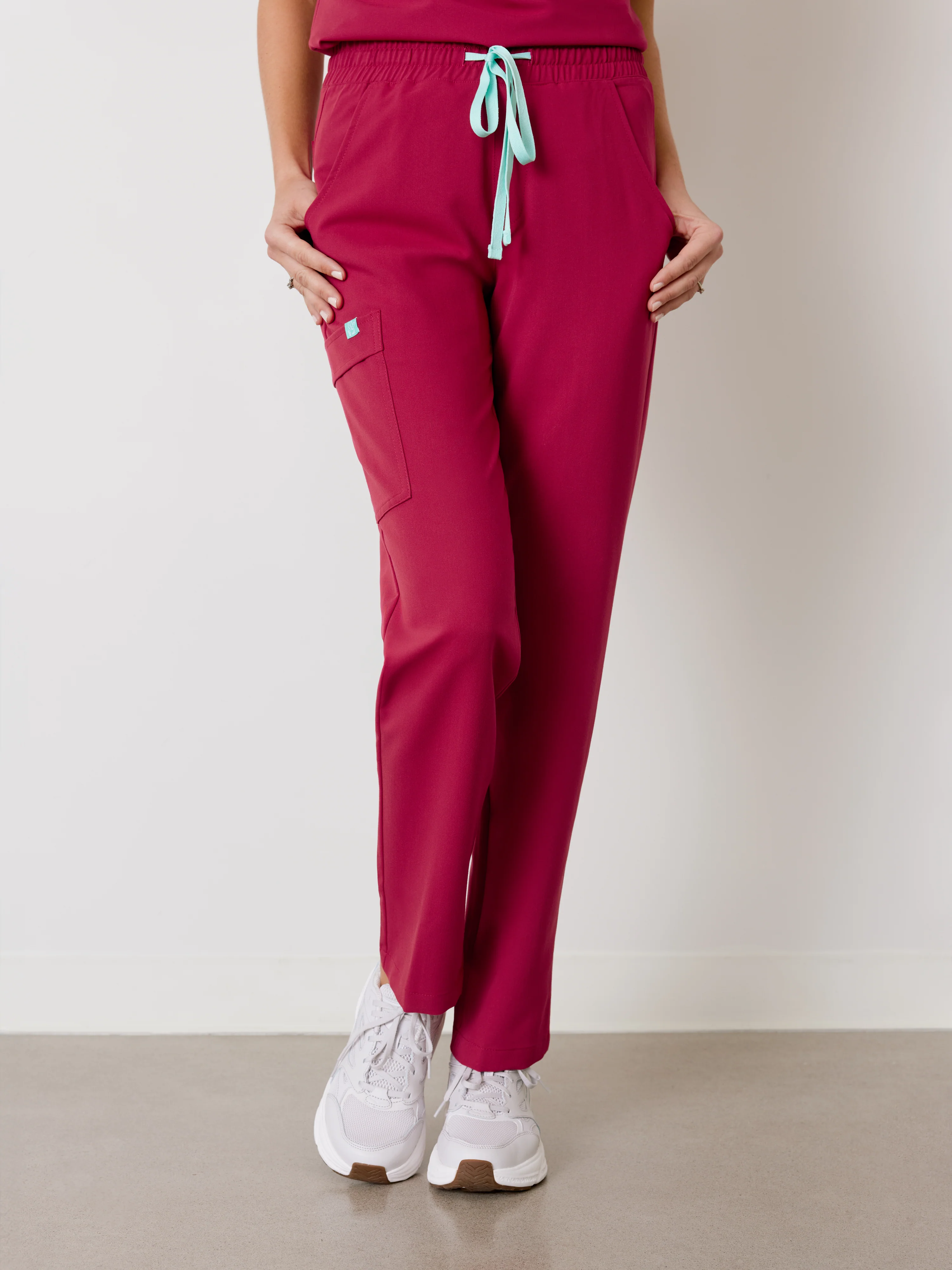 JULIETA RE-GARDE™ - WILD BERRY - Straight Cut Scrub Pants - SILVADUR™ - Final Sale - Image 2