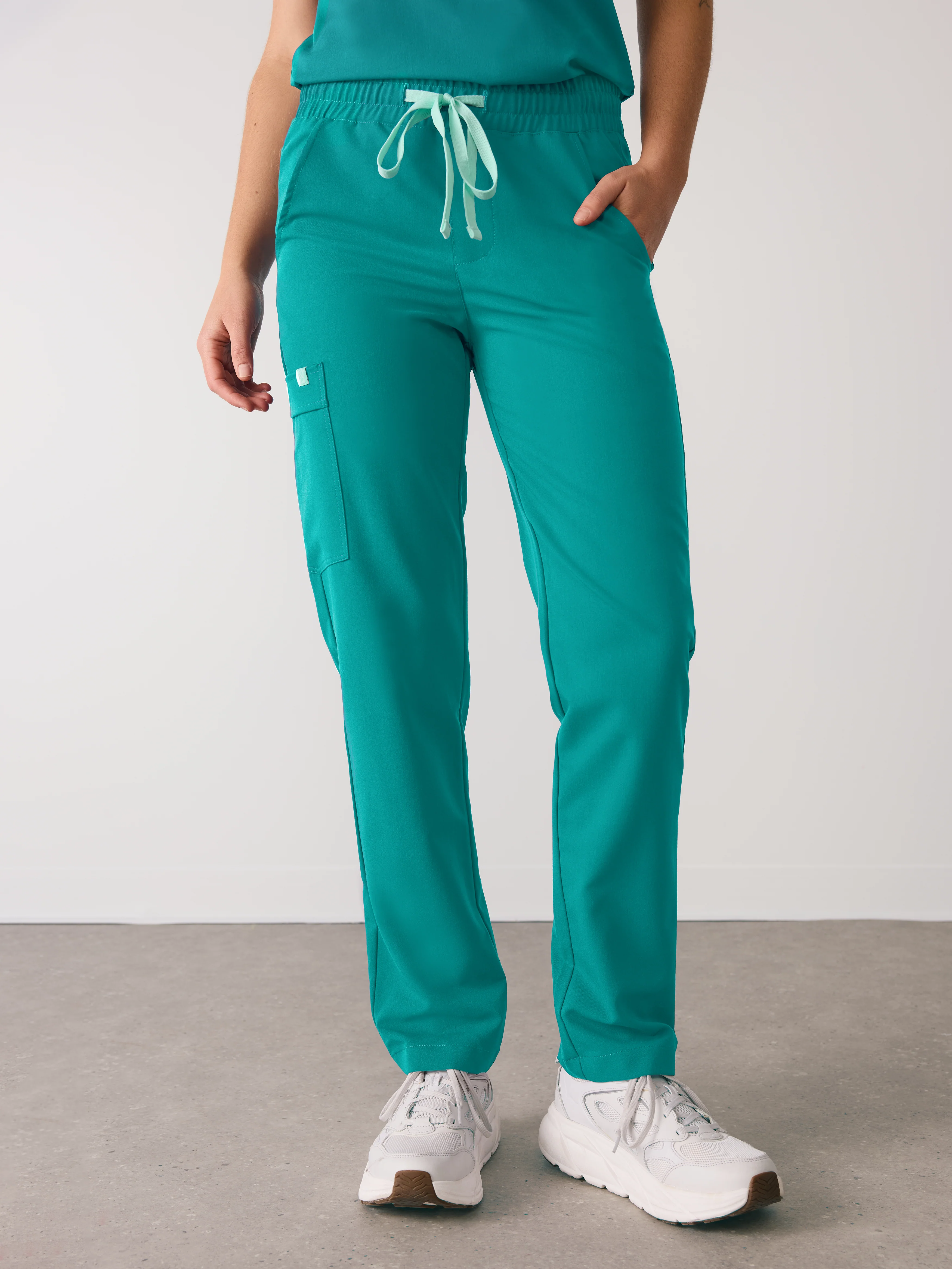JULIETA RE-GARDE™ - ARCTIC MINT - Straight Cut Scrub Pants - SILVADUR™ - Image 3