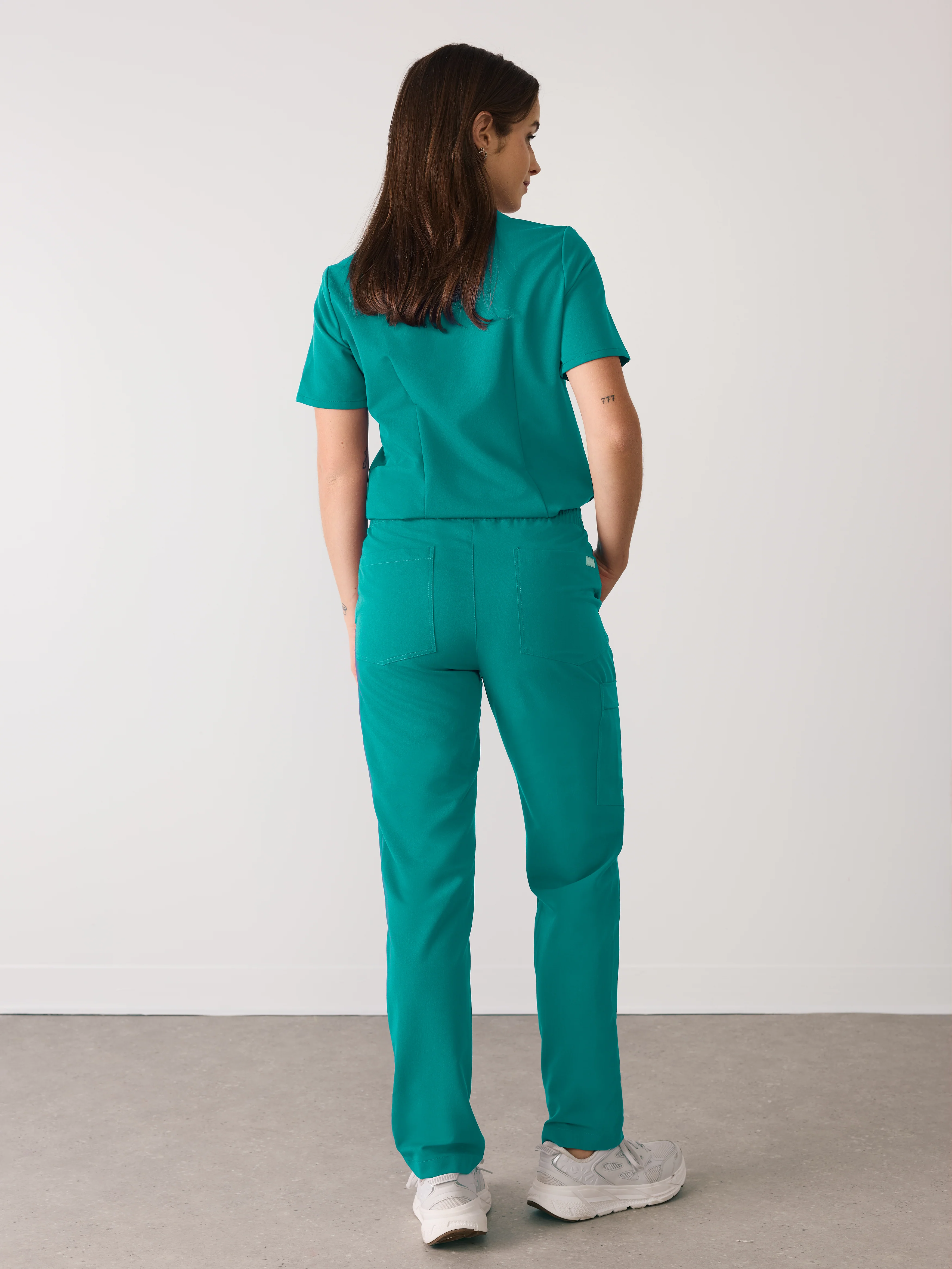 JULIETA RE-GARDE™ - ARCTIC MINT - Straight Cut Scrub Pants - SILVADUR™ - Image 4