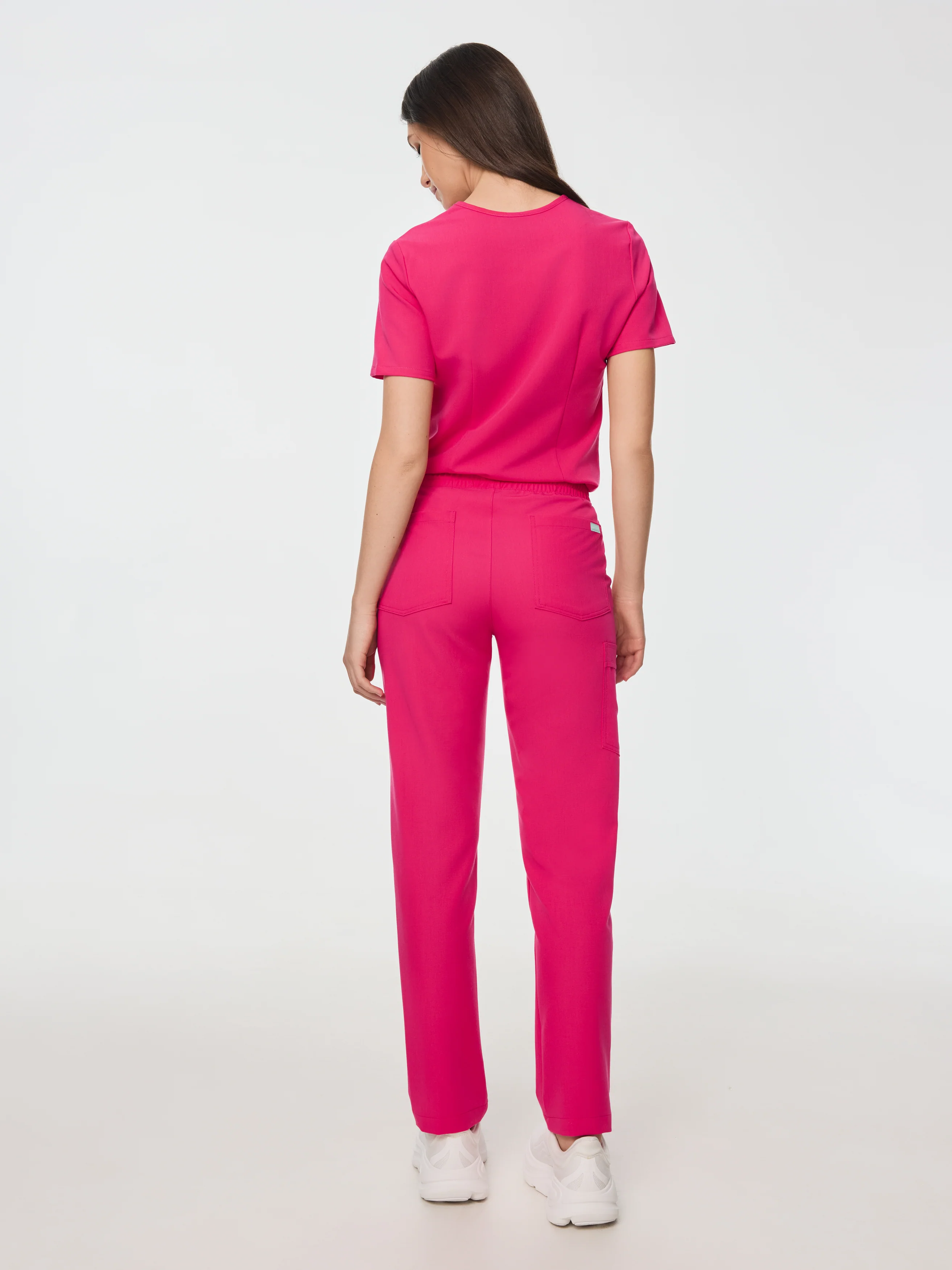 JULIETA RE-GARDE™ - PINK CRUSH - Straight Cut Scrub Pants - SILVADUR™ - Image 4