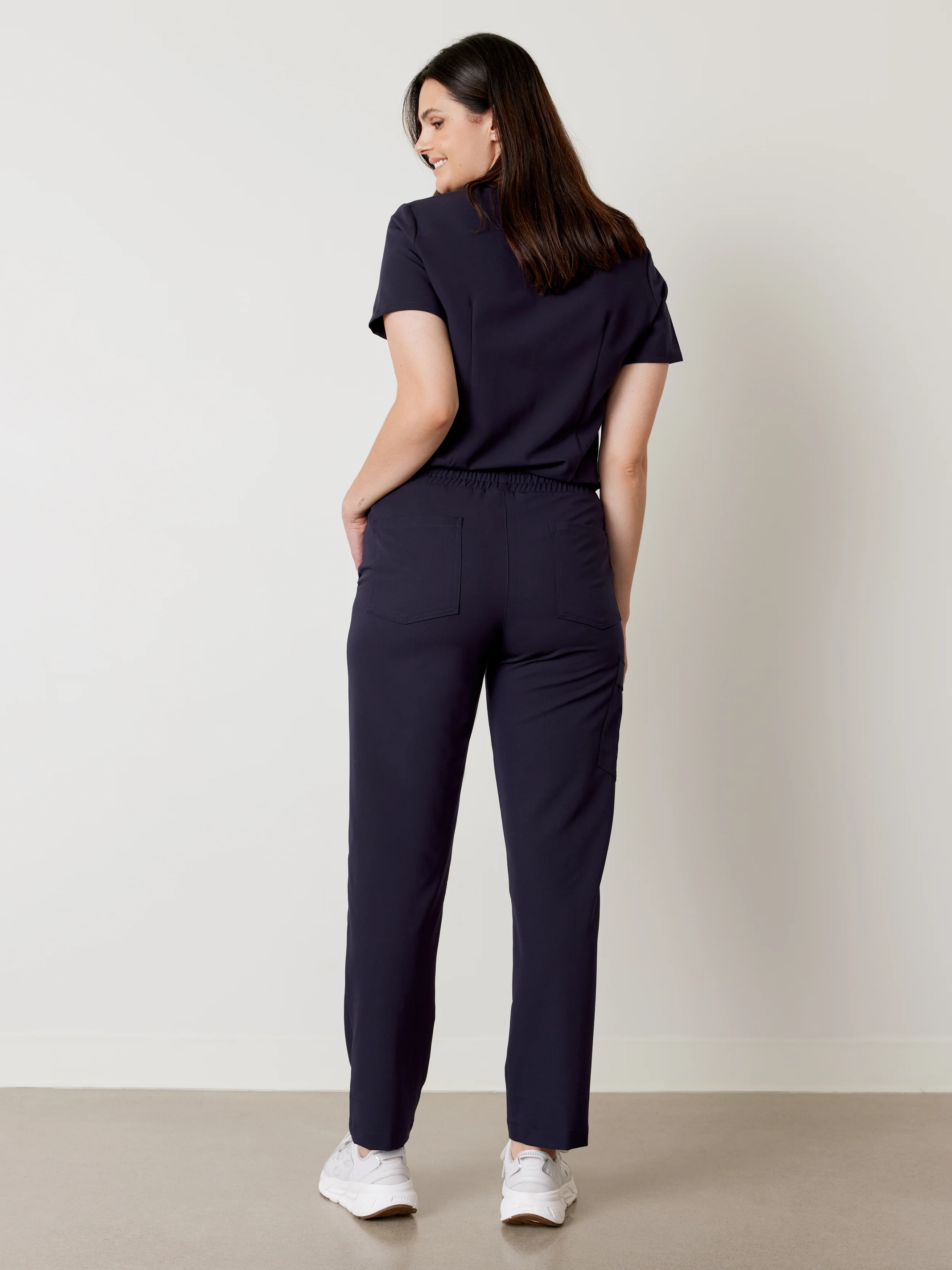 JULIETA RE-GARDE™ - NAVY - Straight Cut Scrub Pants - SILVADUR™ - Final Sale - Image 4