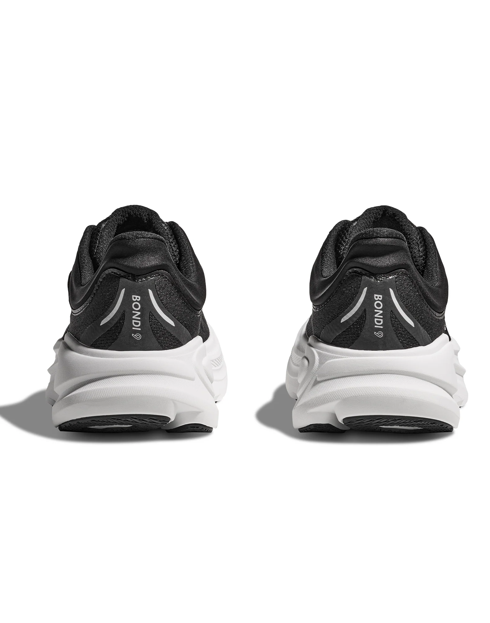 Men's Hoka Bondi 9 Black / White - Image 3