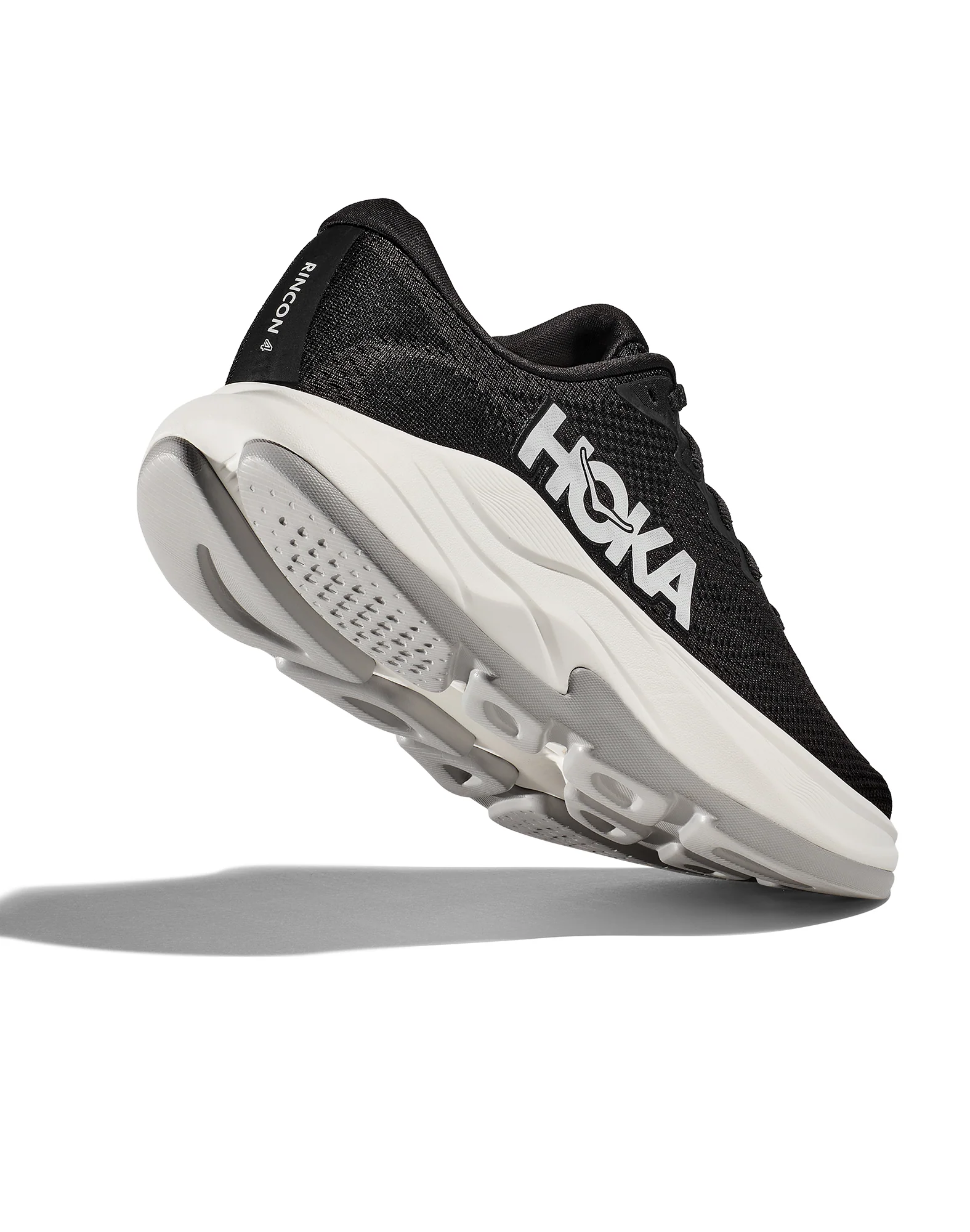 Men's Hoka Rincon 4 Black / White - Final Sale - Image 4