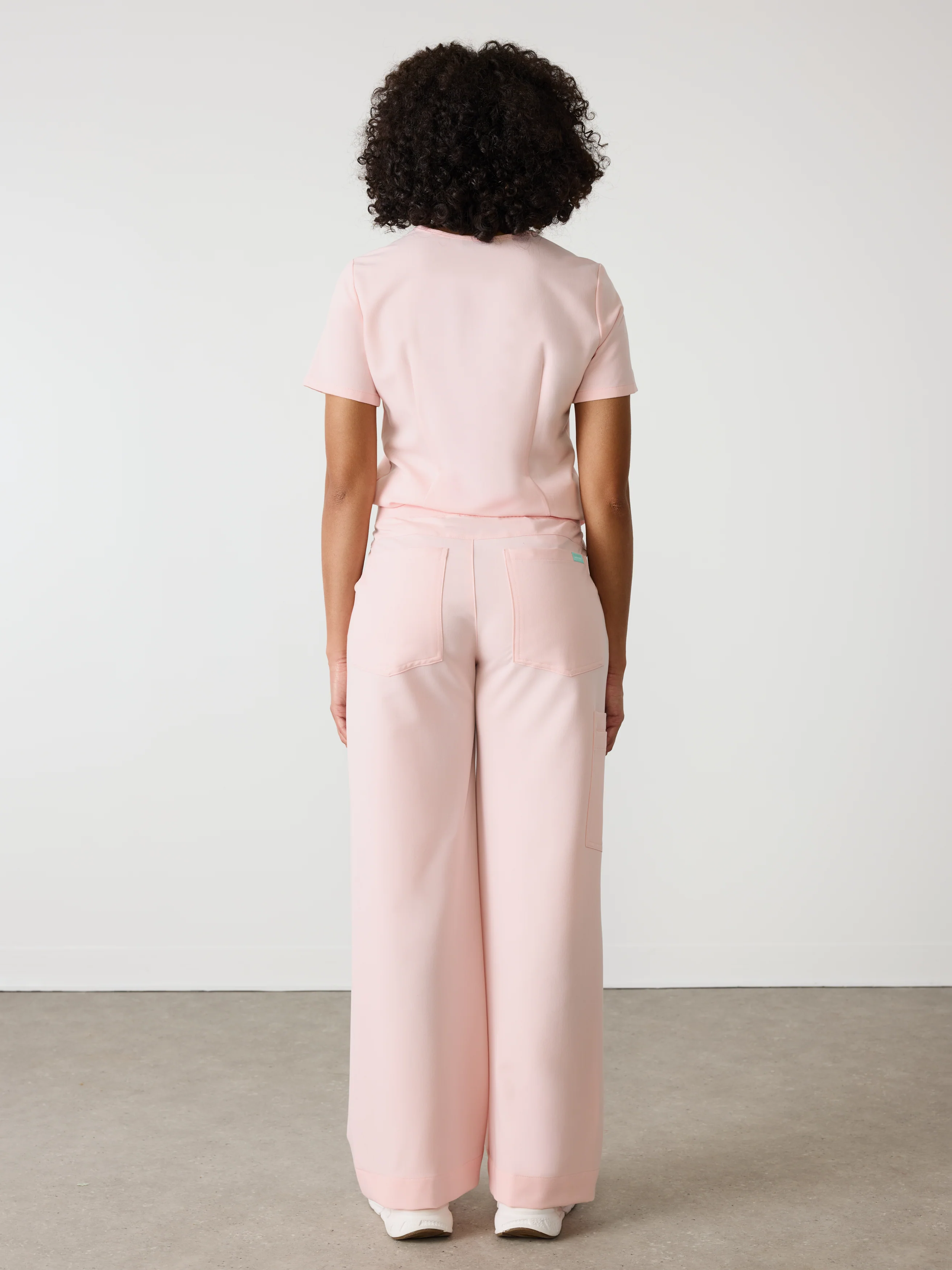 MILA RE-GARDE™ - ROSE QUARTZ - Wide Leg Scrub Pants - SILVADUR™ - Image 4