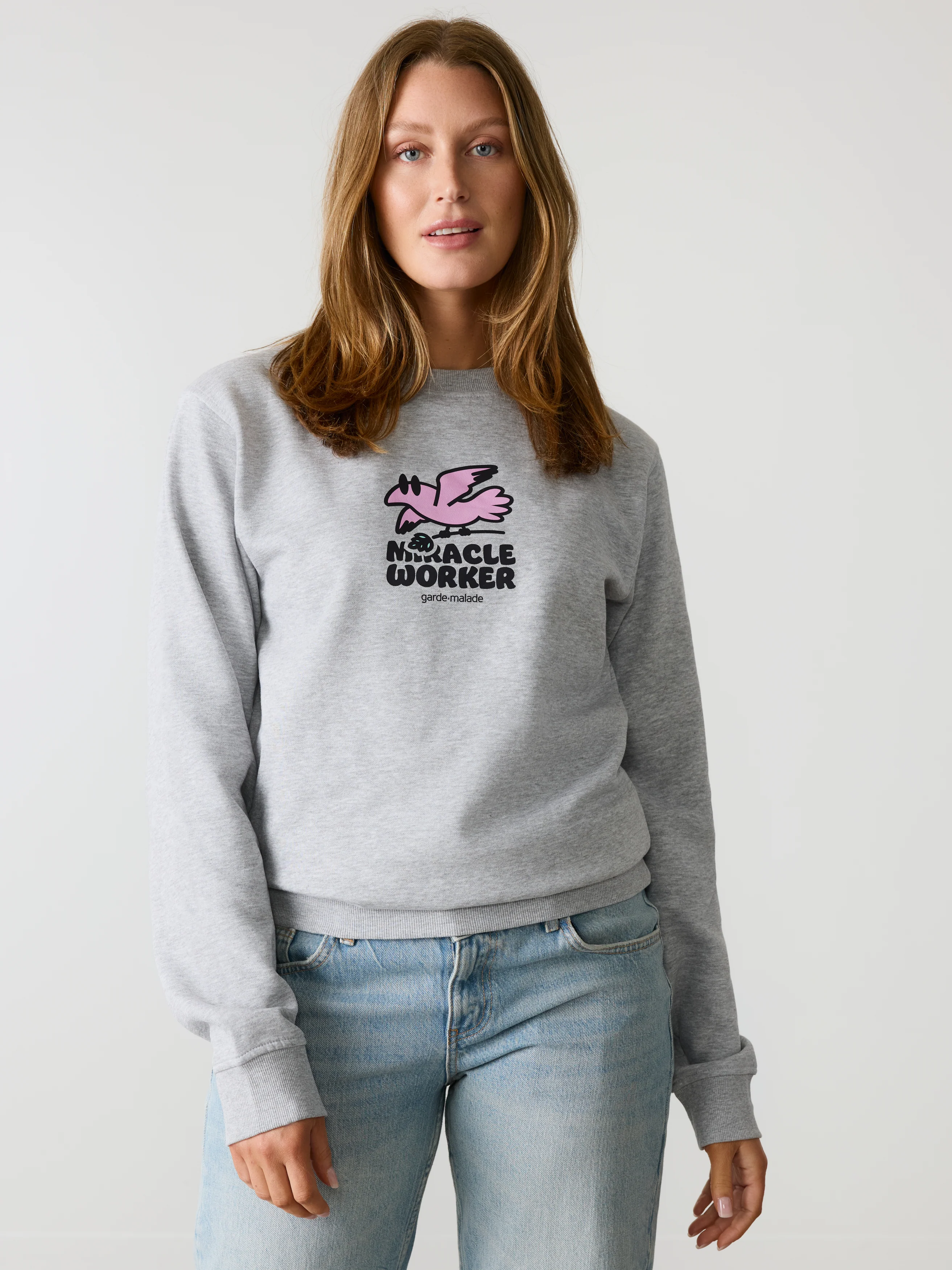 Miracle Worker - Crewneck Heather Grey