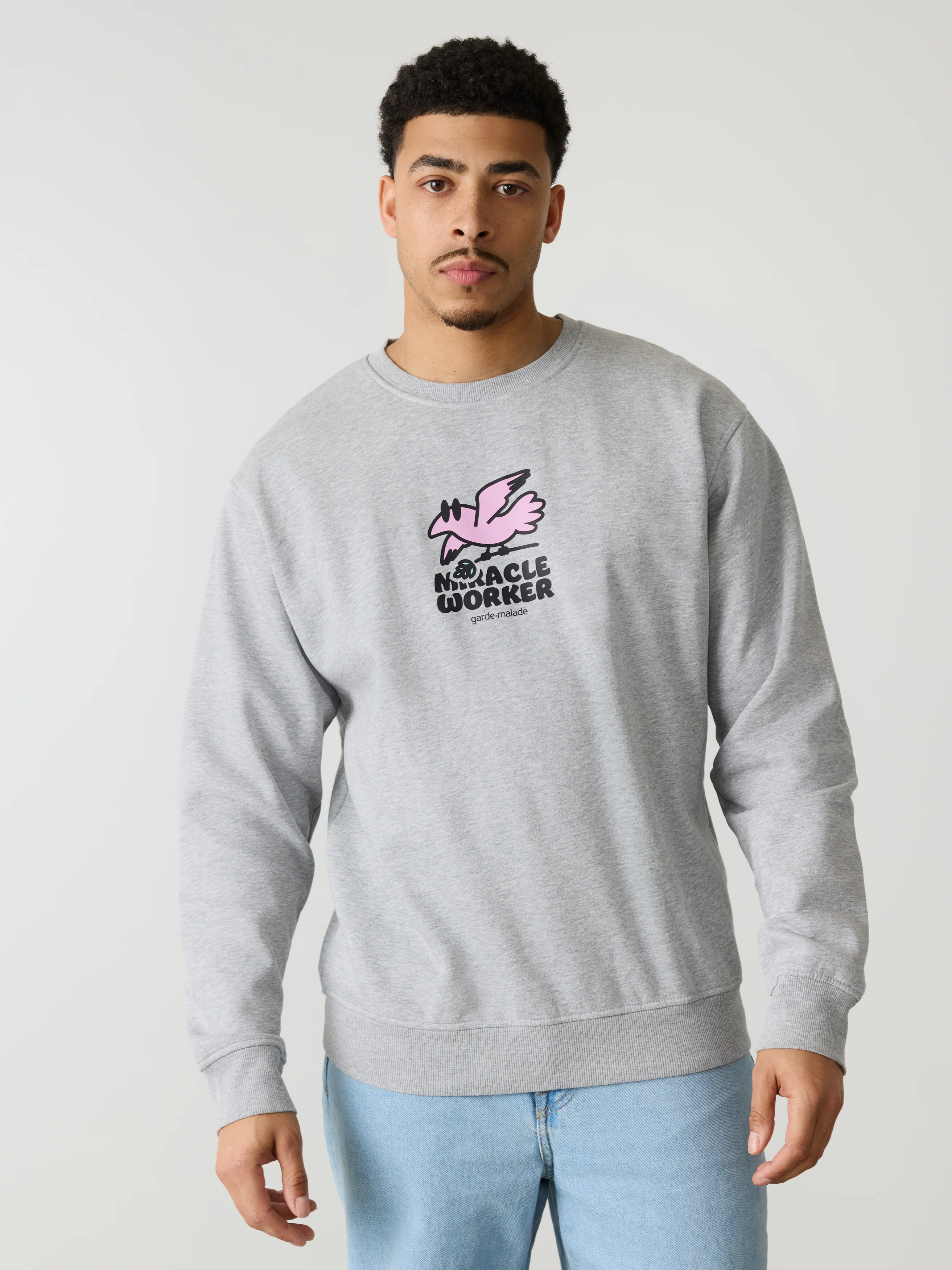 Miracle Worker - Crewneck Heather Grey - Image 4