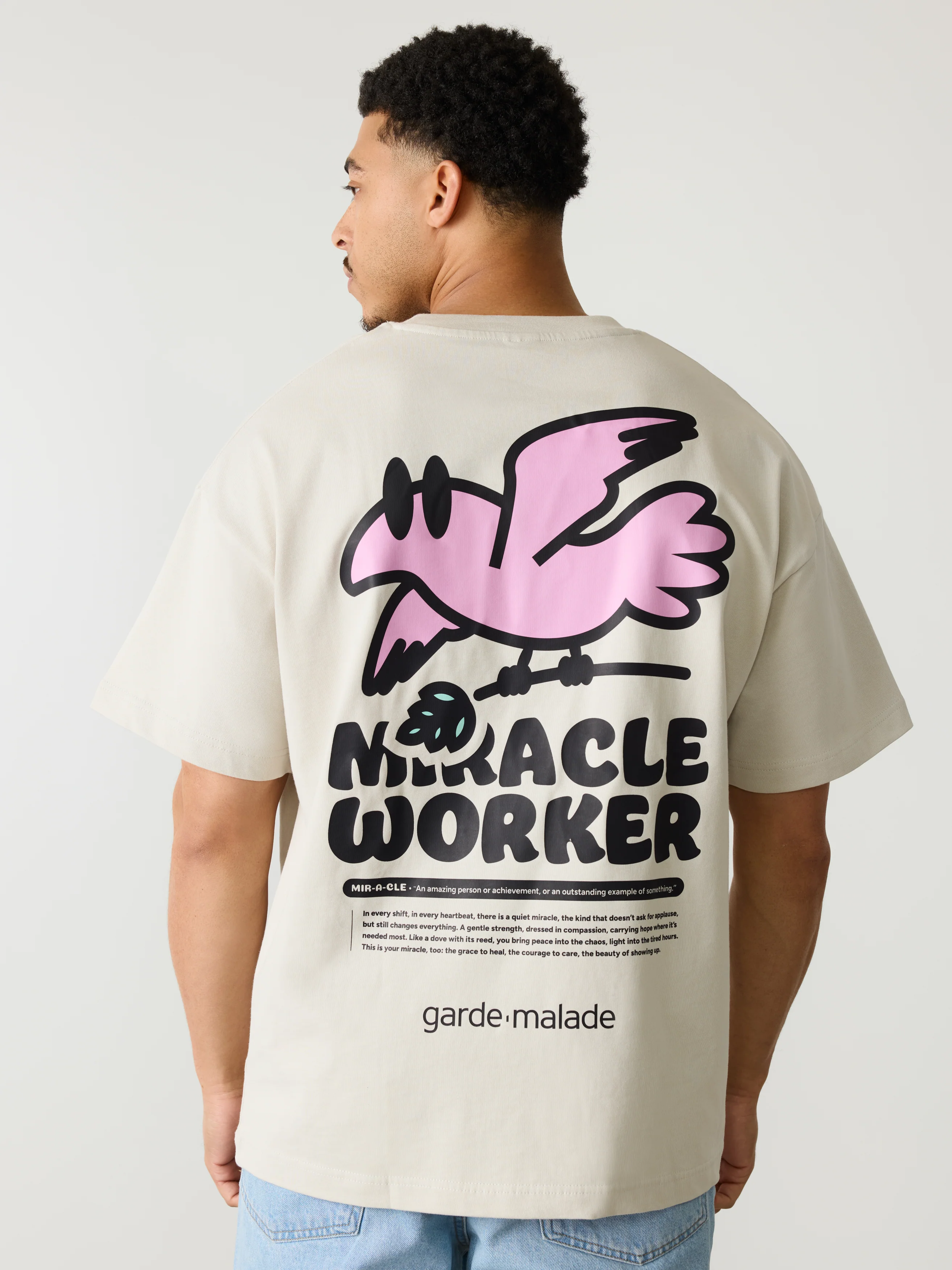 Oversized T-Shirt Unisexe - Miracle Worker - Image 6