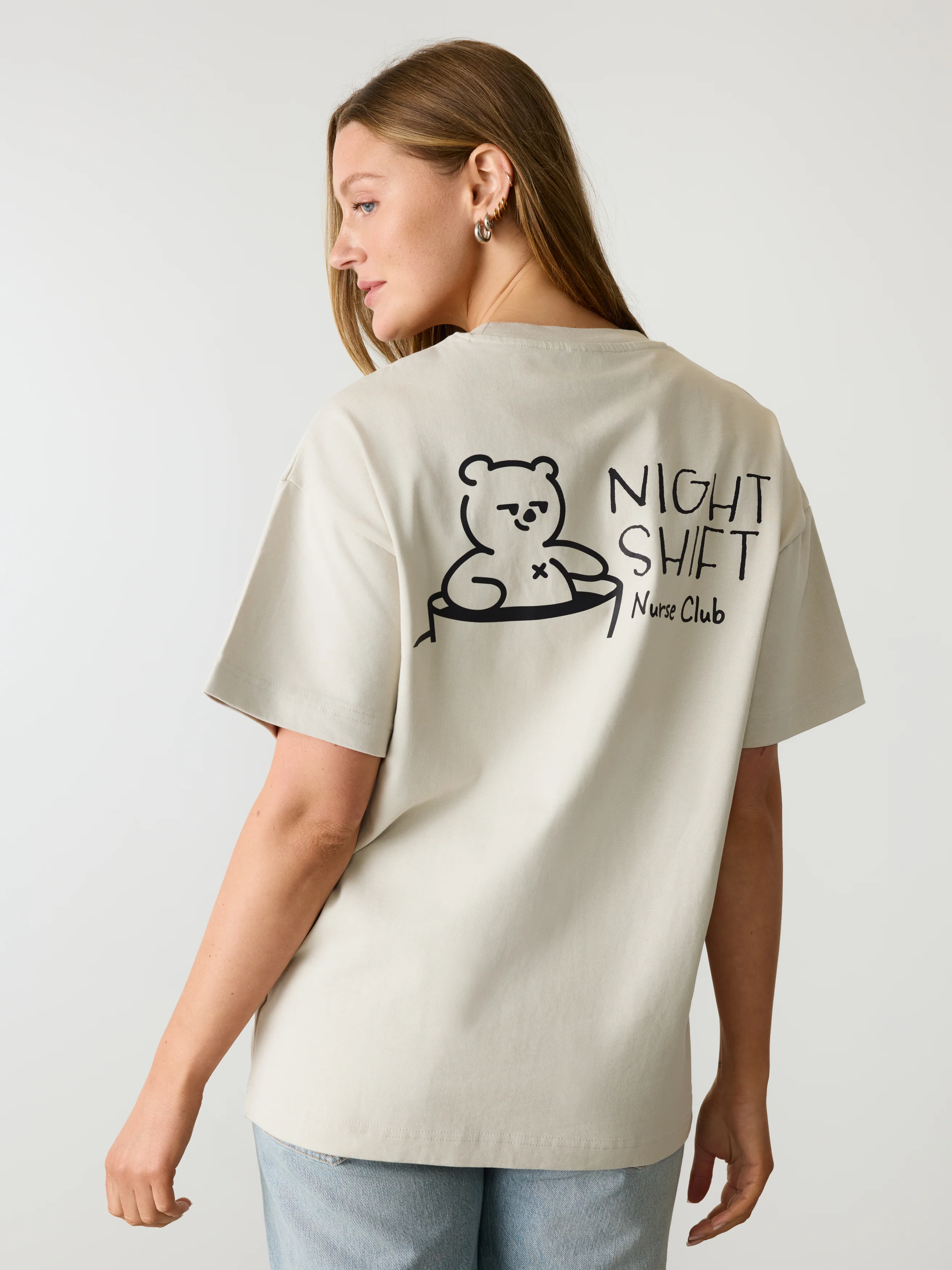 Oversized T-Shirt Unisexe - Night Shift - Image 2
