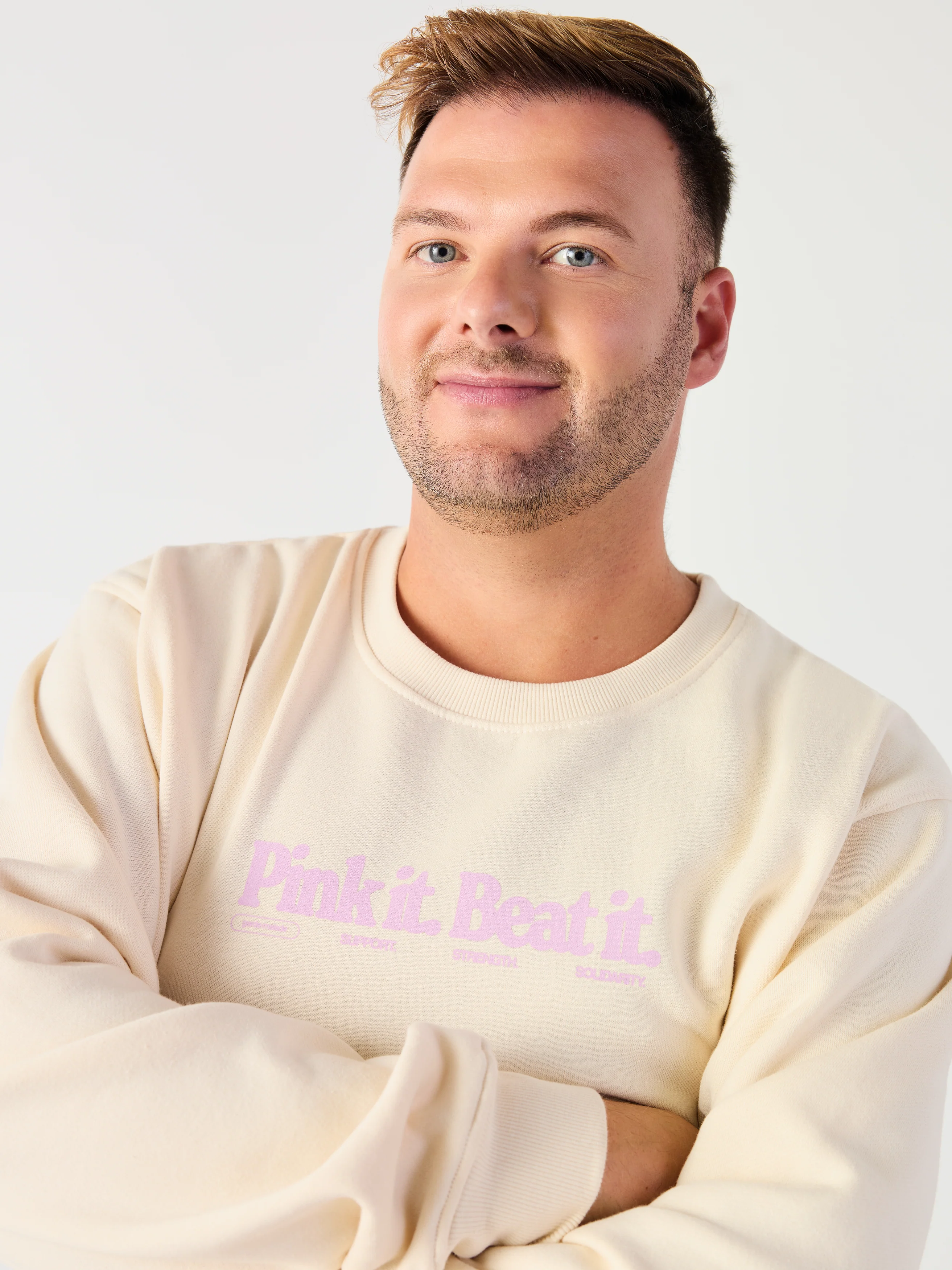 Pink it. Beat it - Crewneck Crème - Image 3
