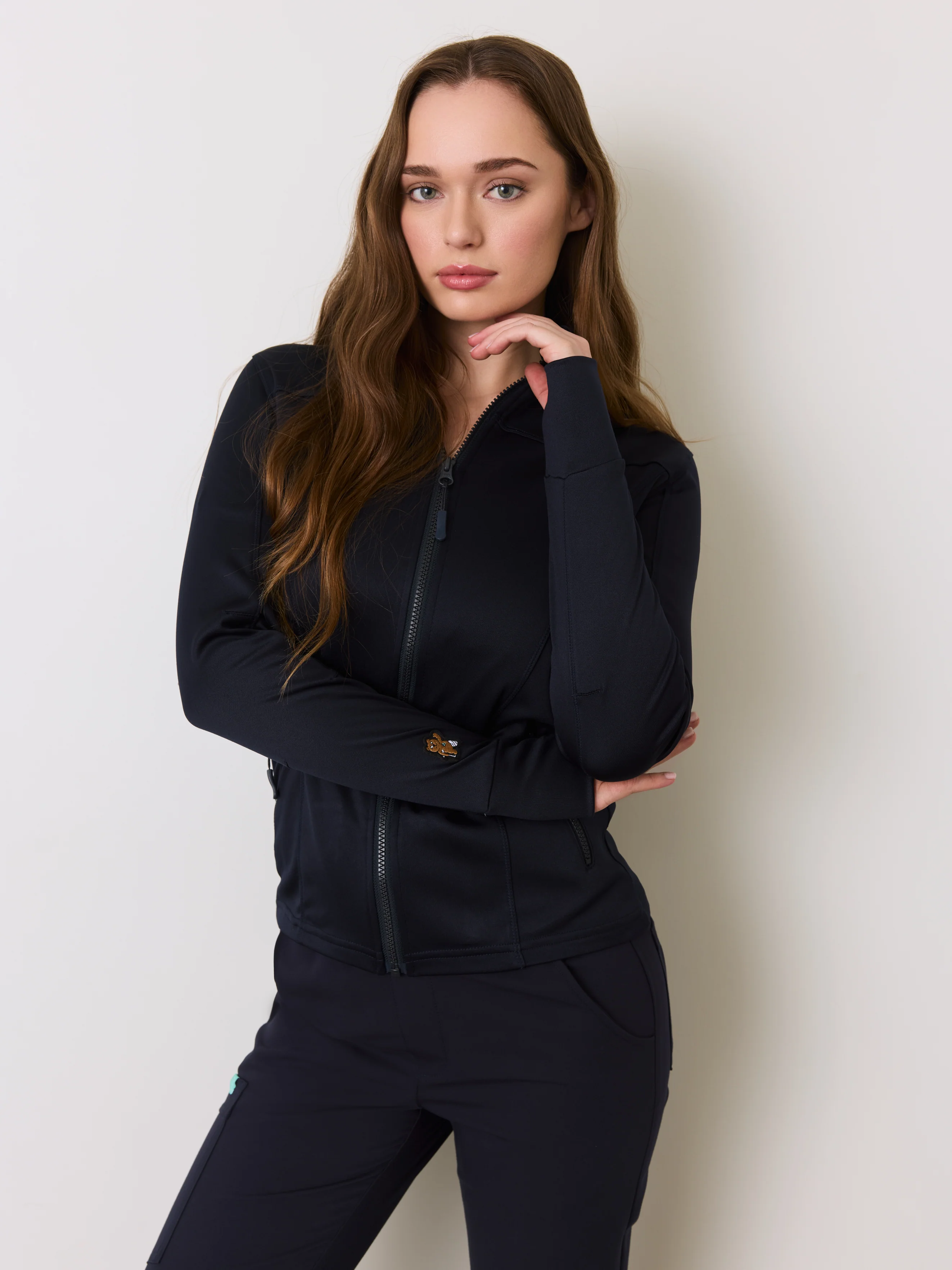 Polyester Full Zip Jacket β Navy - Image 4