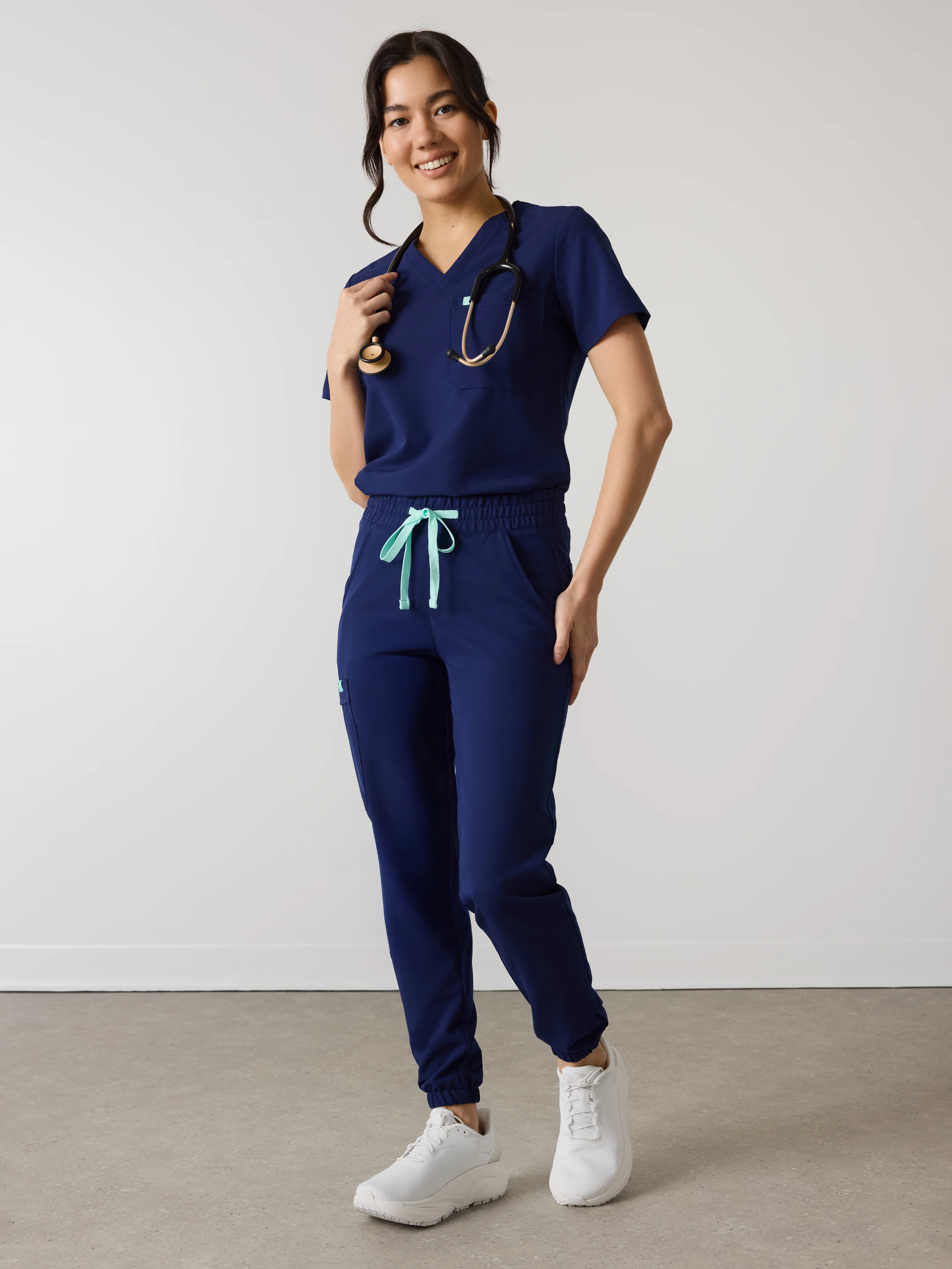 ROSIE RE-GARDEâ„¢ - MODERN NAVY - Jogger Scrub Pants - SILVADURâ„¢