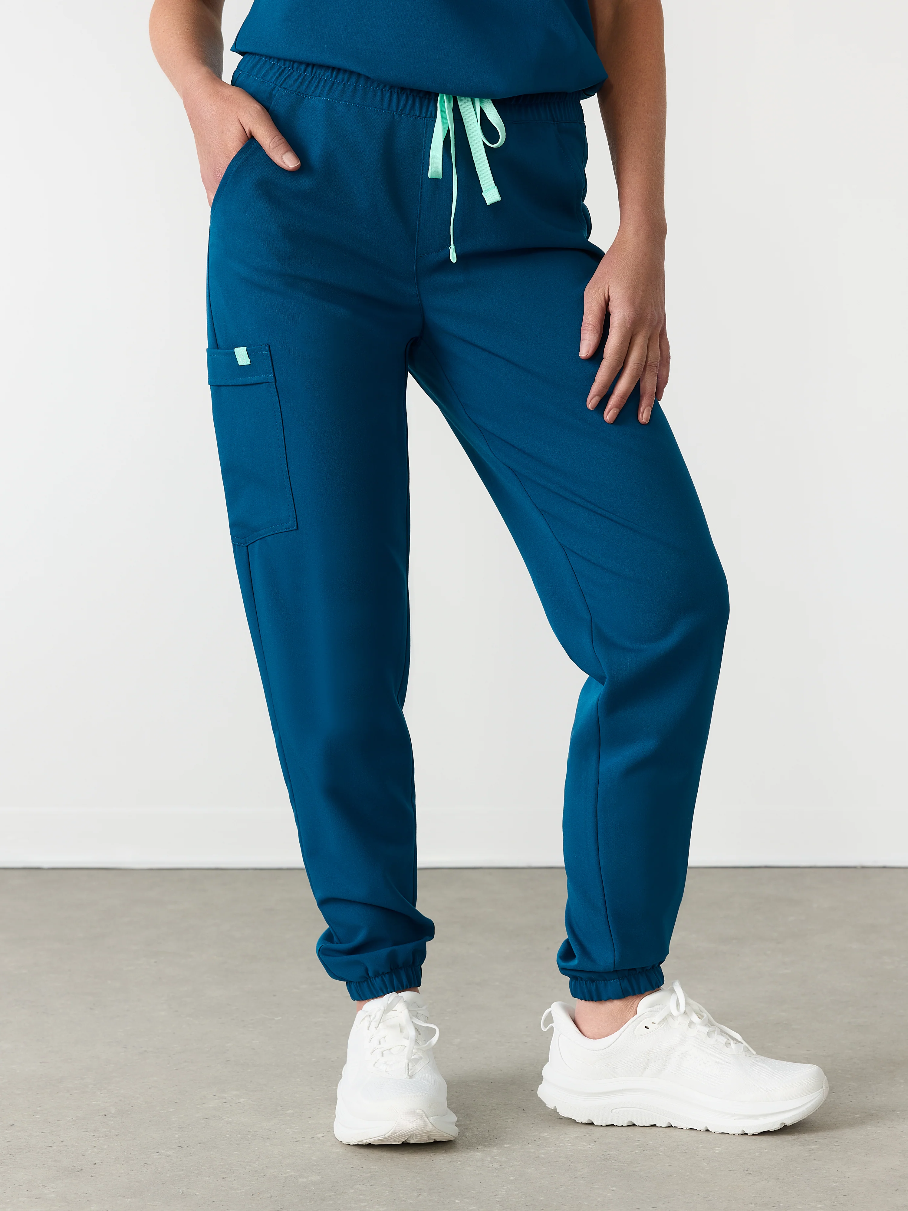 ROSIE RE-GARDEâ„¢ - OPAL BLUE - Jogger Scrub Pants - SILVADURâ„¢ - Image 2