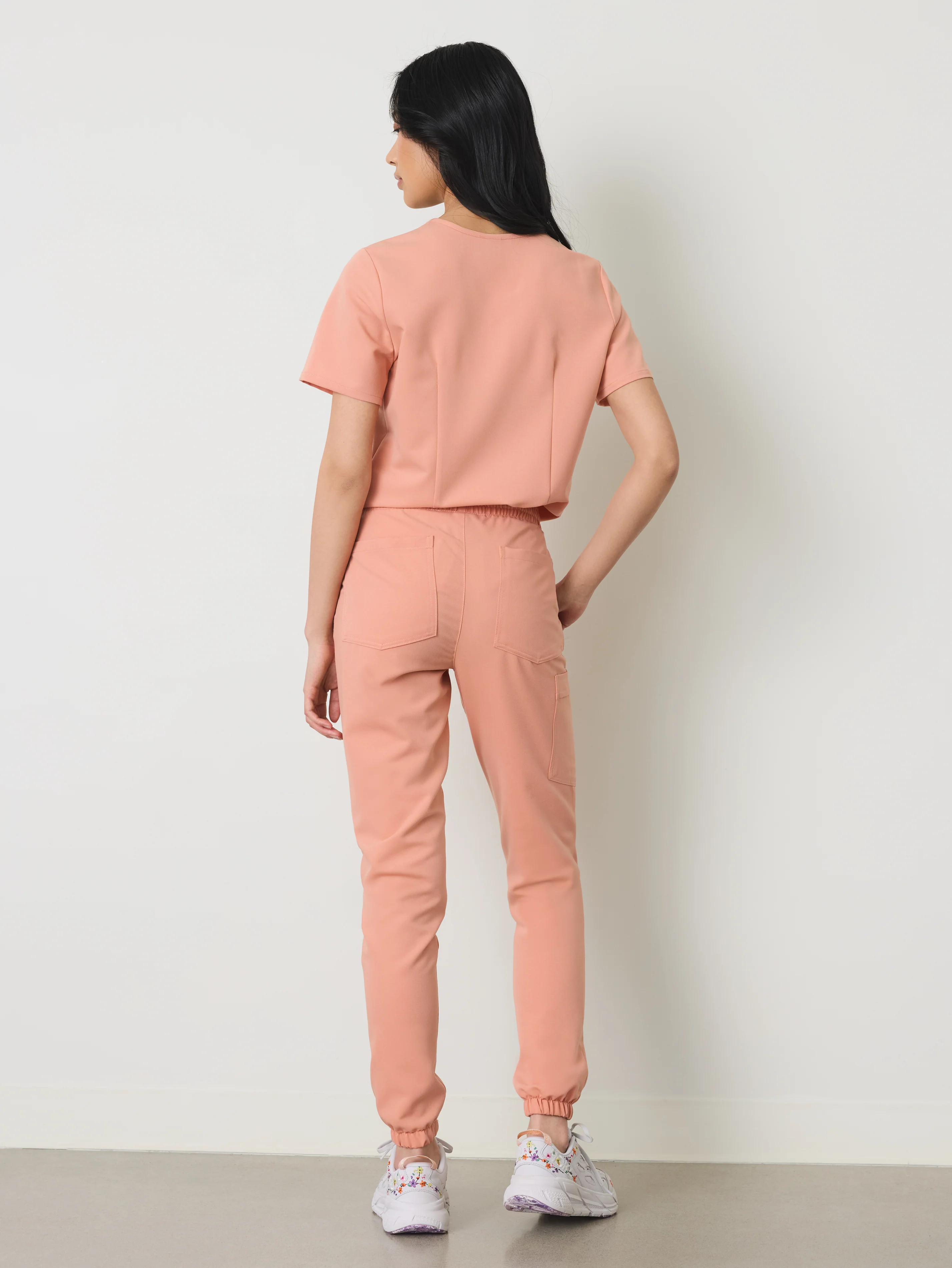 ROSIE RE-GARDE™ - PEACH - Jogger Scrub Pants - SILVADUR™ - Final Sale - Image 4