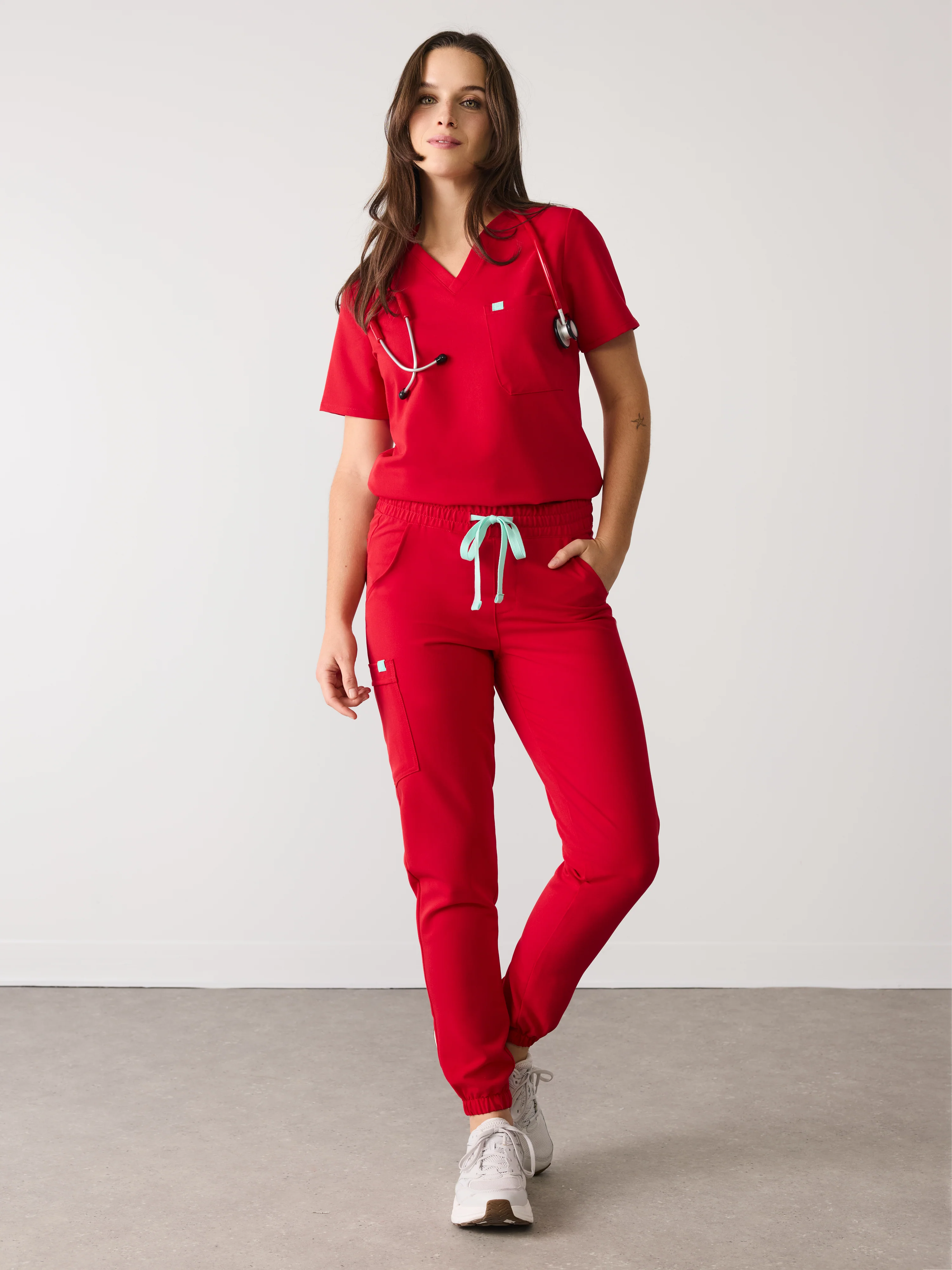 ROSIE RE-GARDE⢠- CANDY CANE - Jogger Scrub Pants - SILVADUR⢠- Final Sale