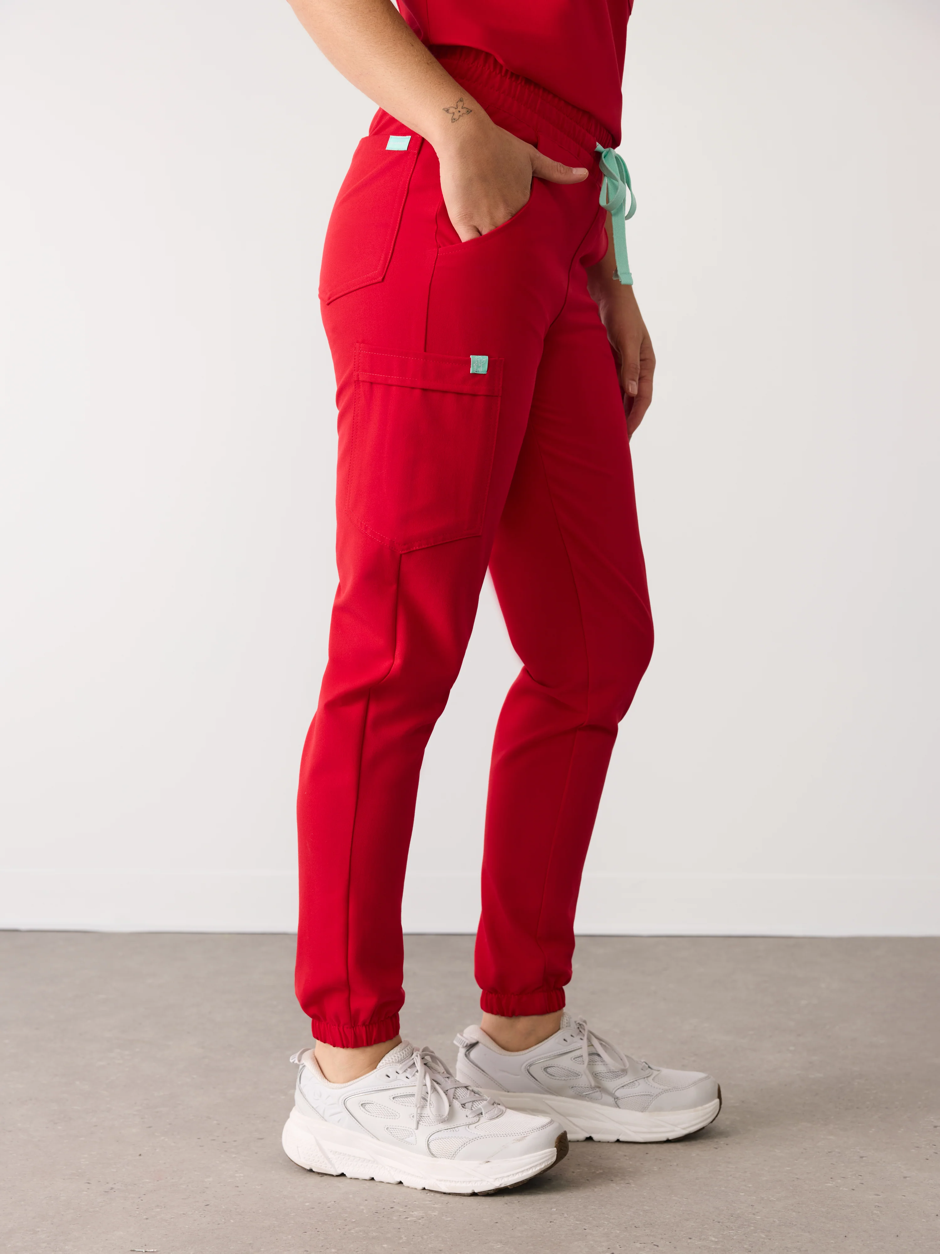 ROSIE RE-GARDE⢠- CANDY CANE - Jogger Scrub Pants - SILVADUR⢠- Final Sale - Image 2