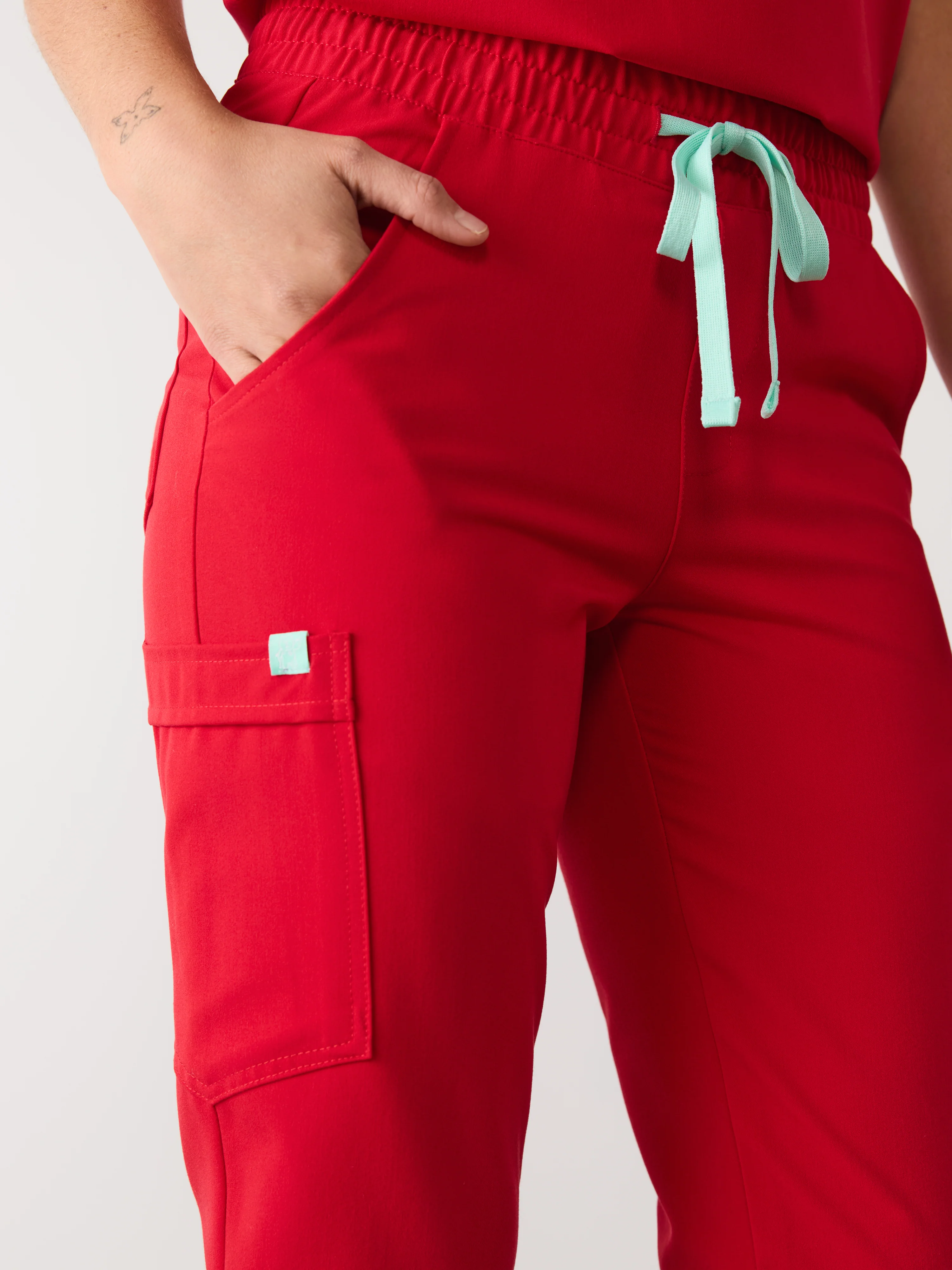 ROSIE RE-GARDE⢠- CANDY CANE - Jogger Scrub Pants - SILVADUR⢠- Final Sale - Image 3