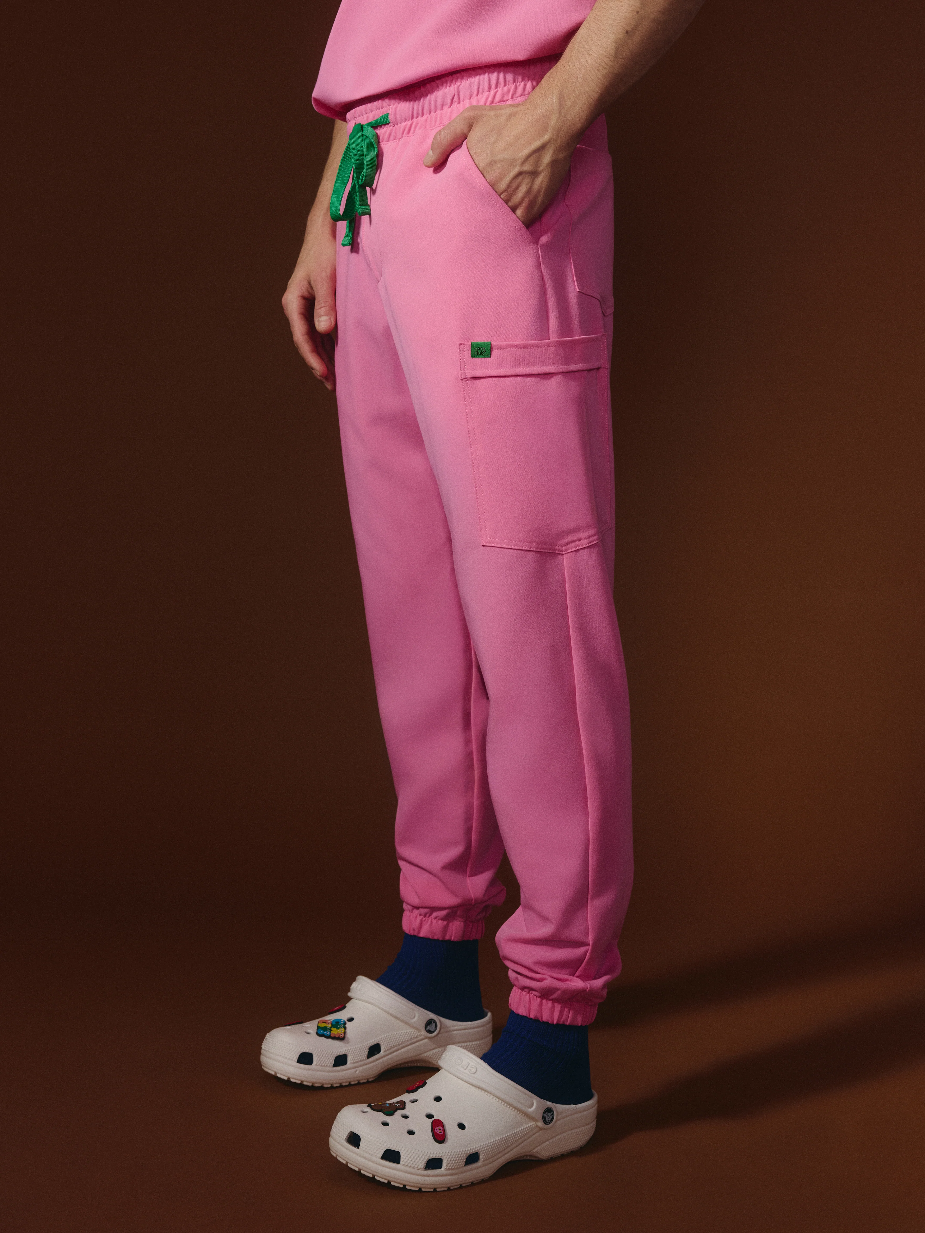 WILLIAM RE-GARDE™ - G-M x PONY PINK - Men's Jogger Pants - SILVADUR™ - Image 2