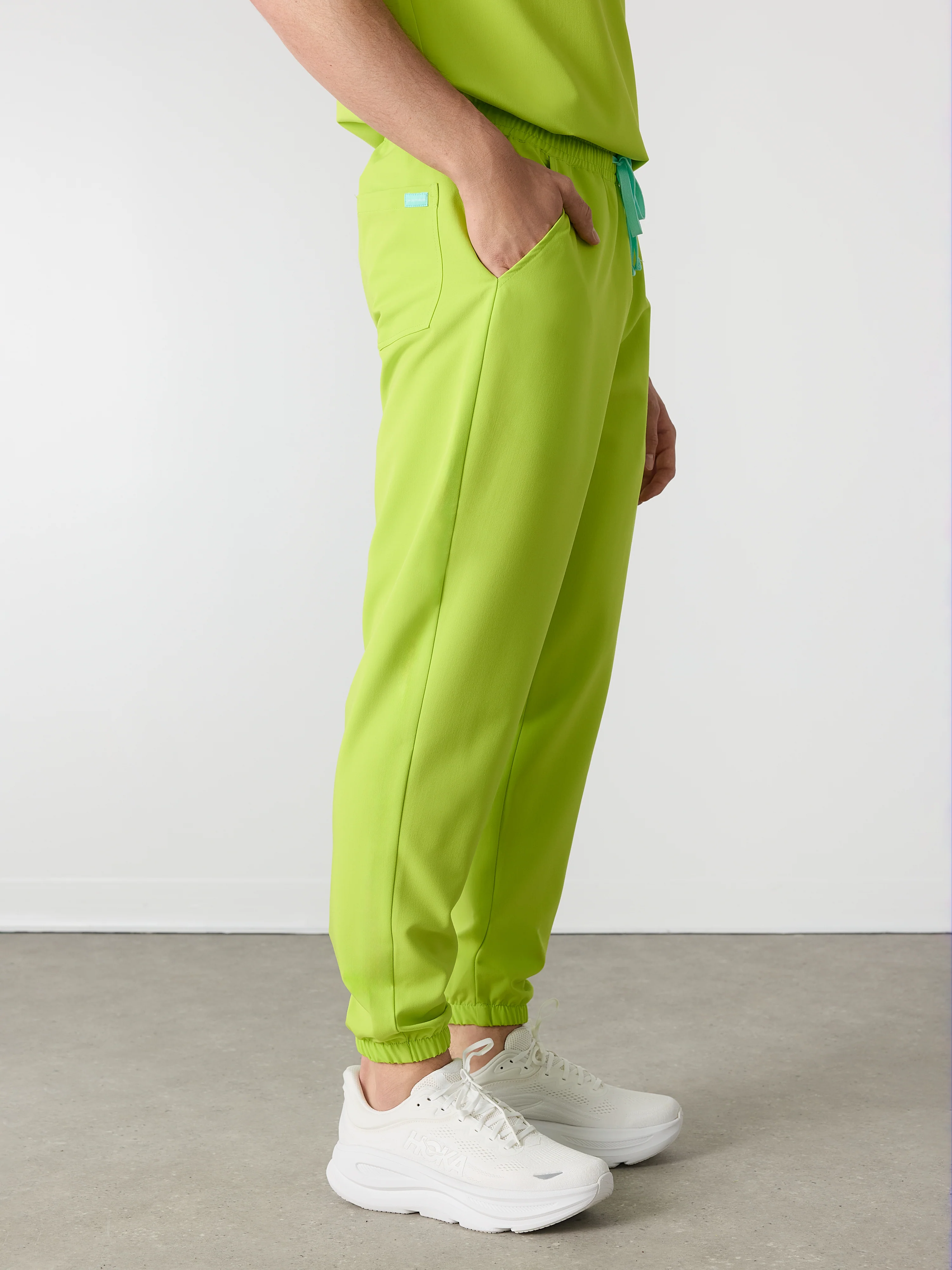 WILLIAM RE-GARDE™ - LIME - Men's Jogger Pants - SILVADUR™ - Image 2