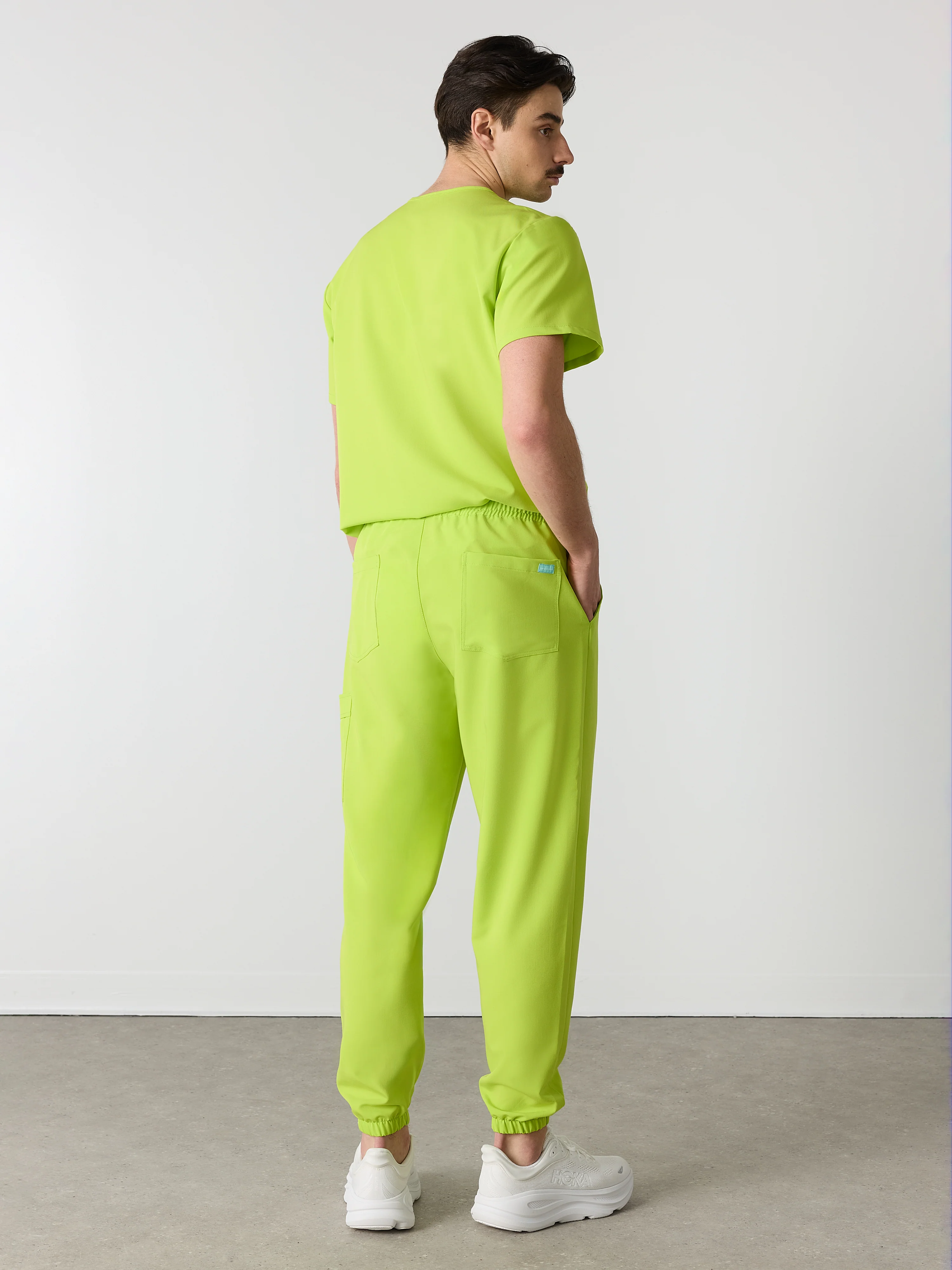 WILLIAM RE-GARDE™ - LIME - Men's Jogger Pants - SILVADUR™ - Image 4