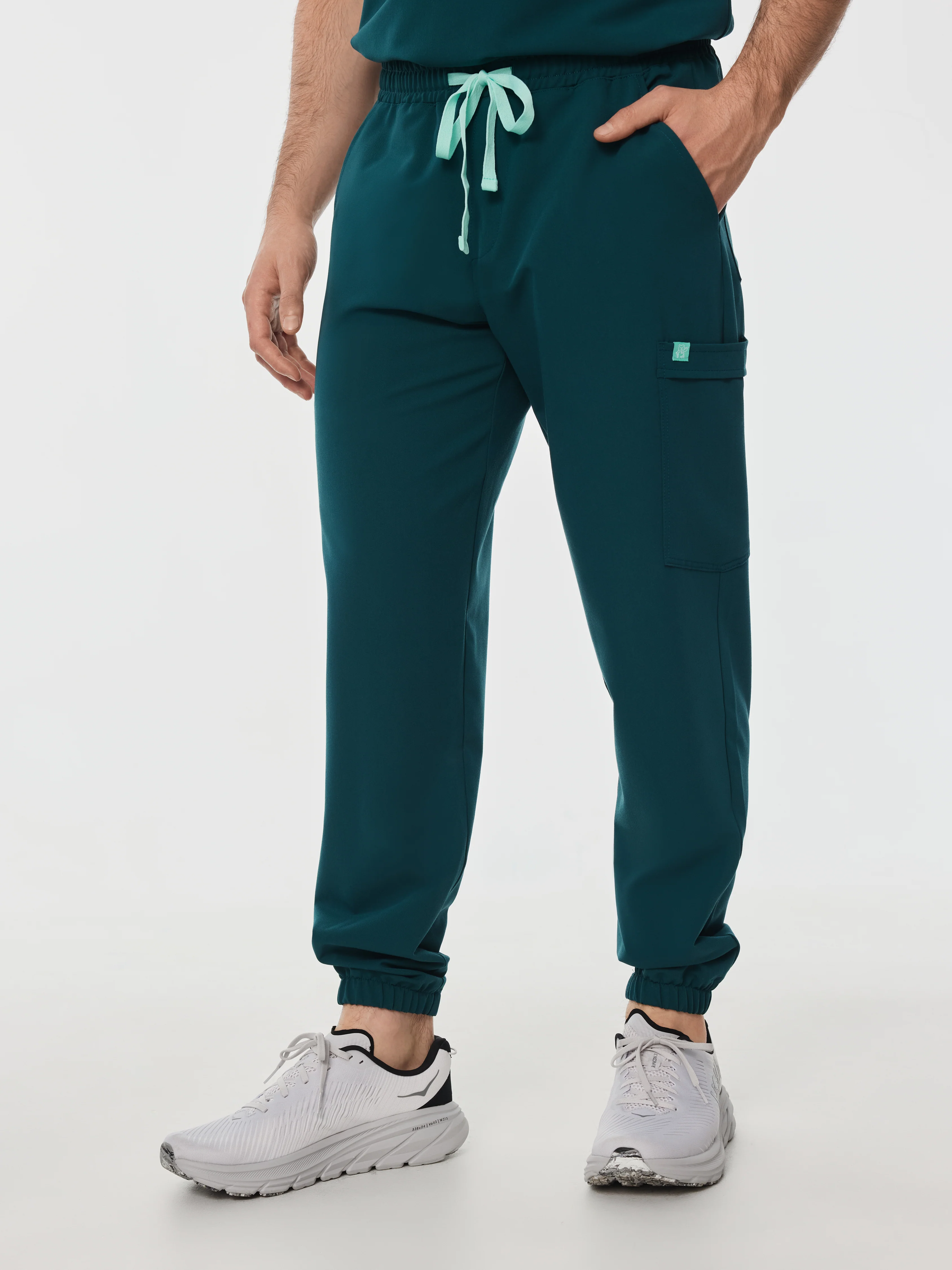 WILLIAM RE-GARDE™ - TEAL - Men's Jogger Pants - SILVADUR™ - Image 3