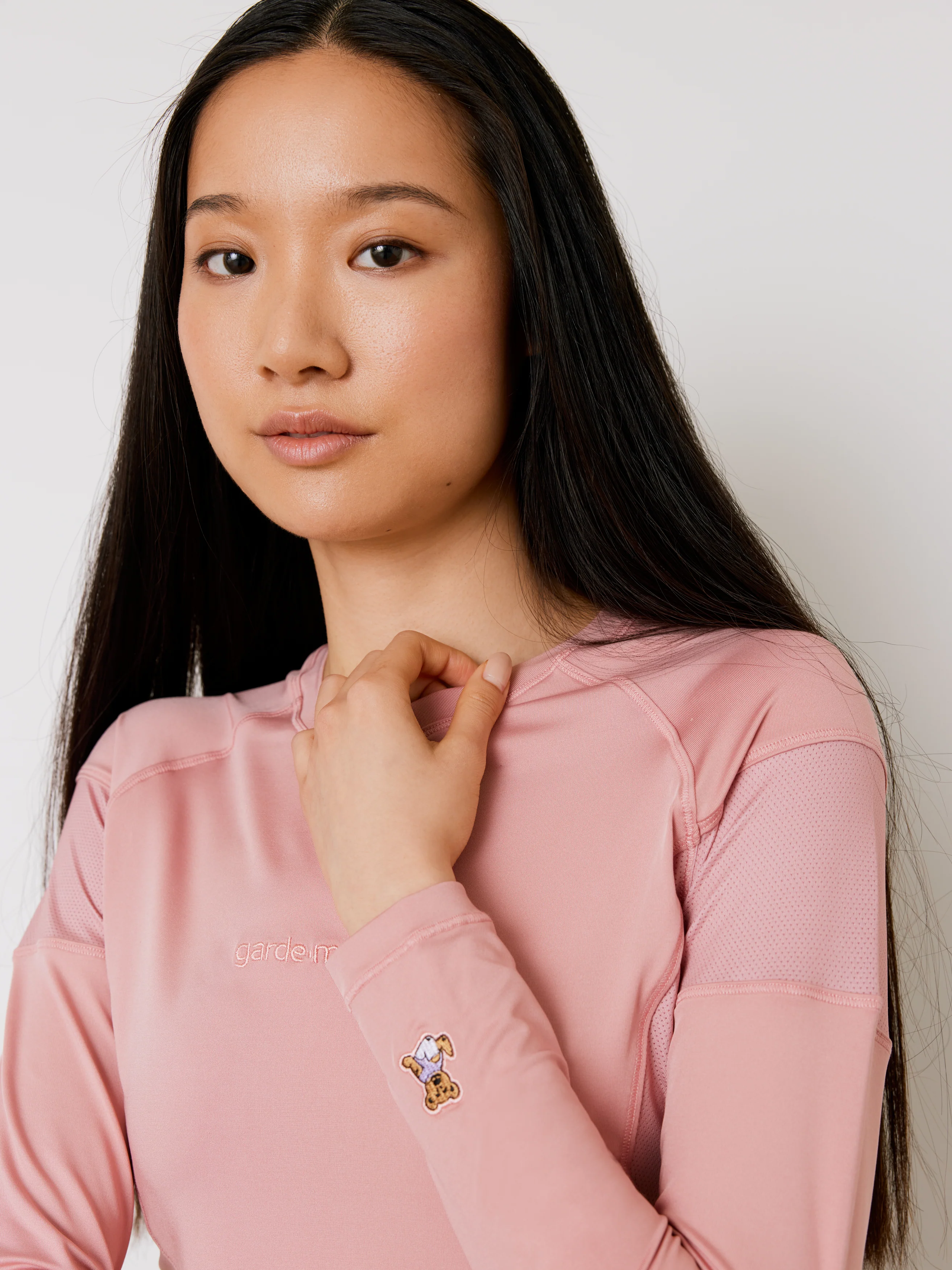 Women High-Performance Underscrub - Blush - Long Sleeves - Final Sale - Image 3