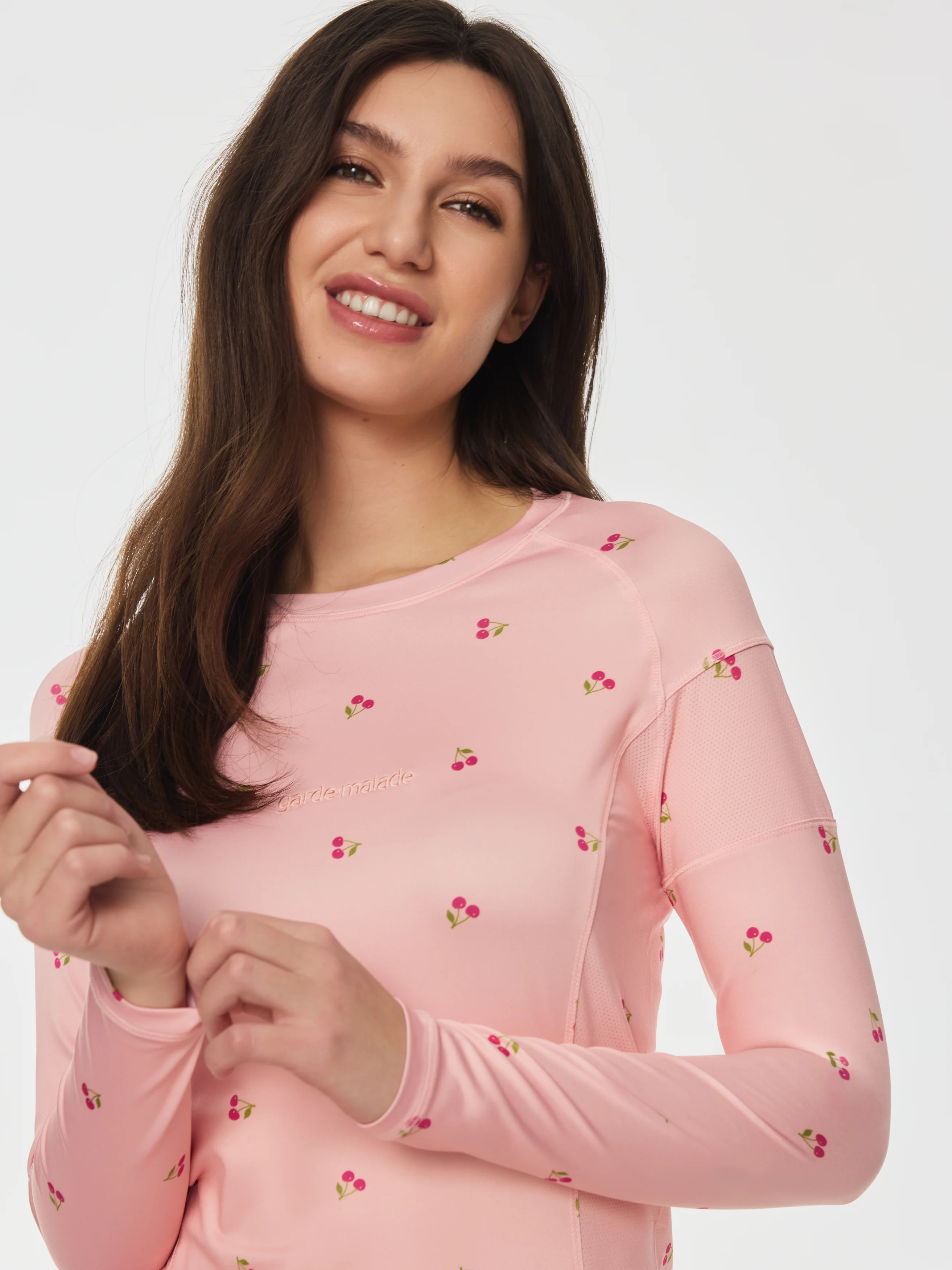 Women High-Performance Underscrub - Cherry - Long Sleeves - Image 2